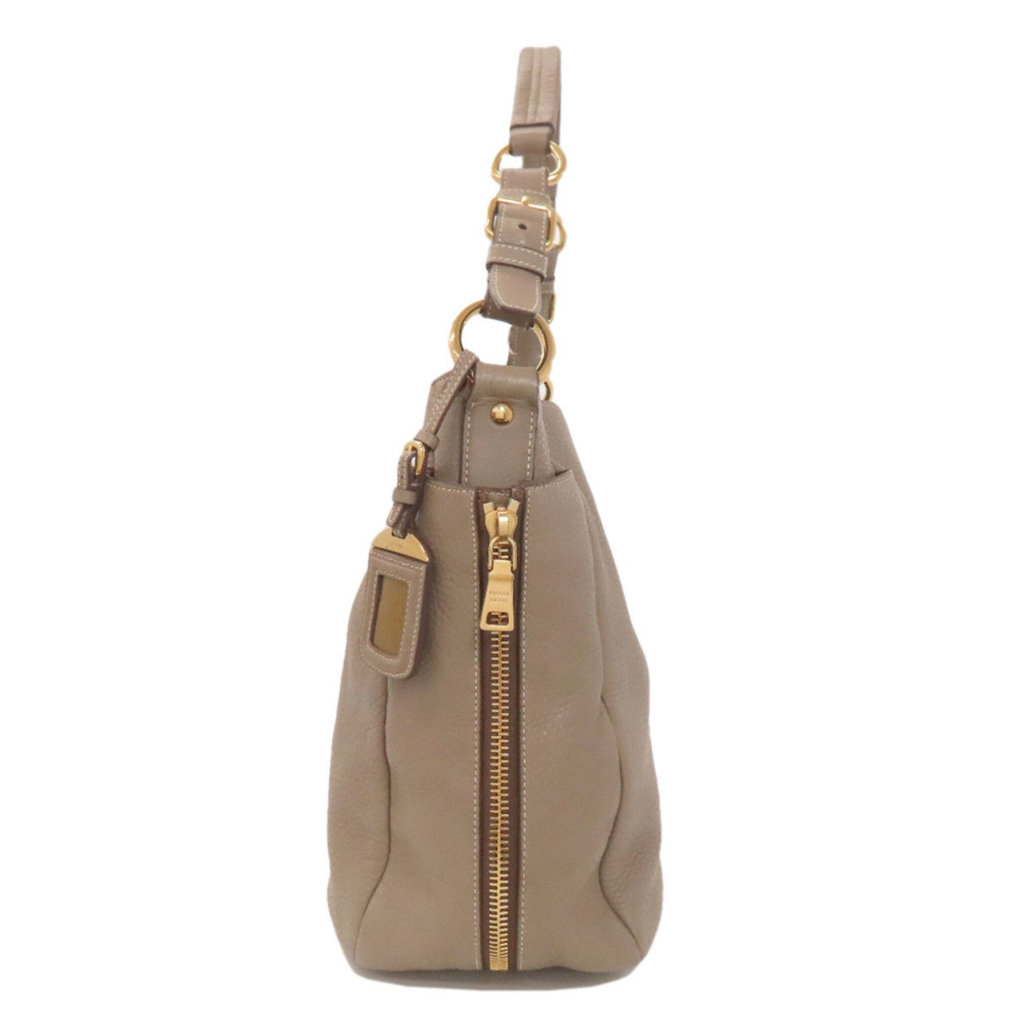 Prada Brown Leather Tote Bag (Pre-Owned)