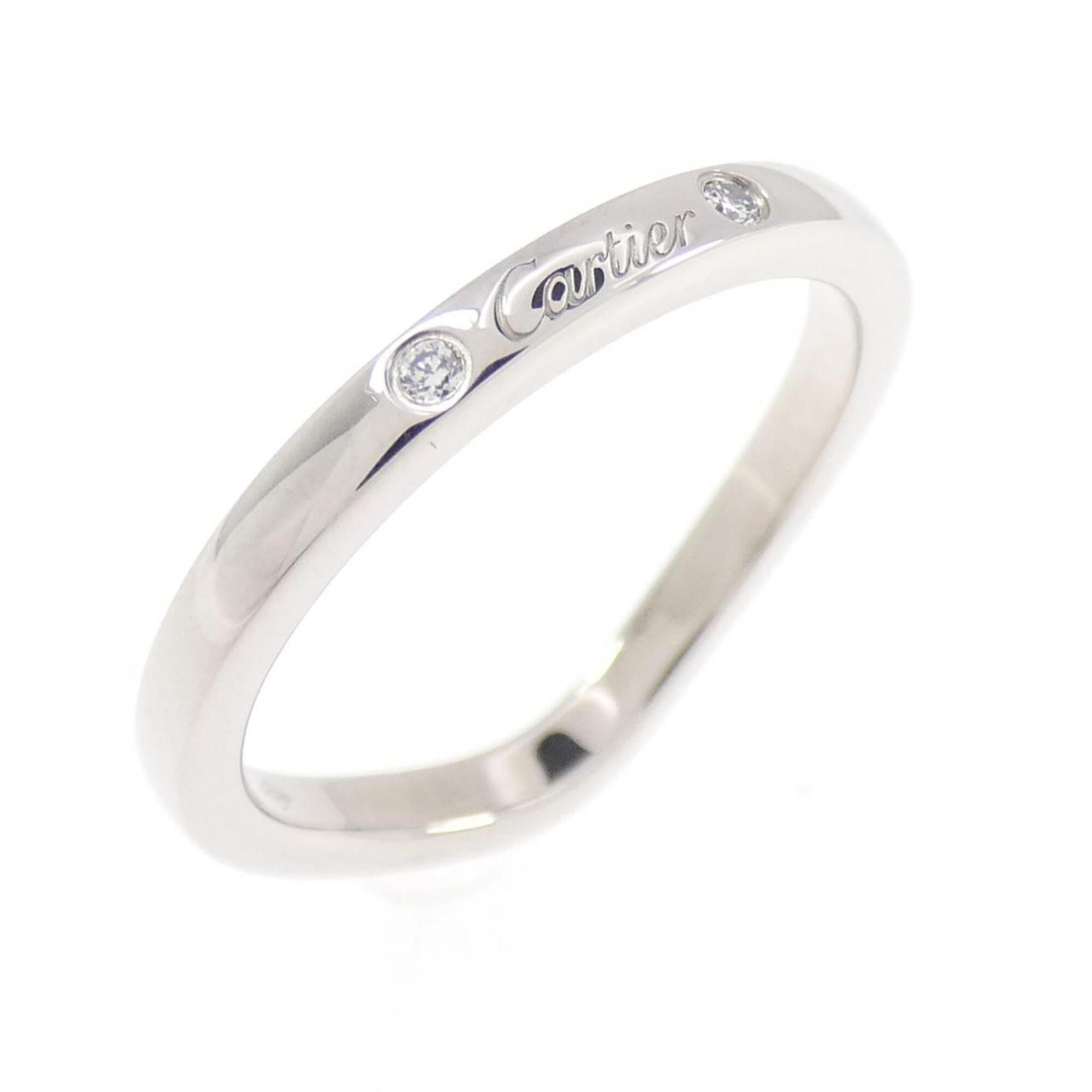 Cartier Platinum Platinum 950 Band Ring (Pre-Owned)
