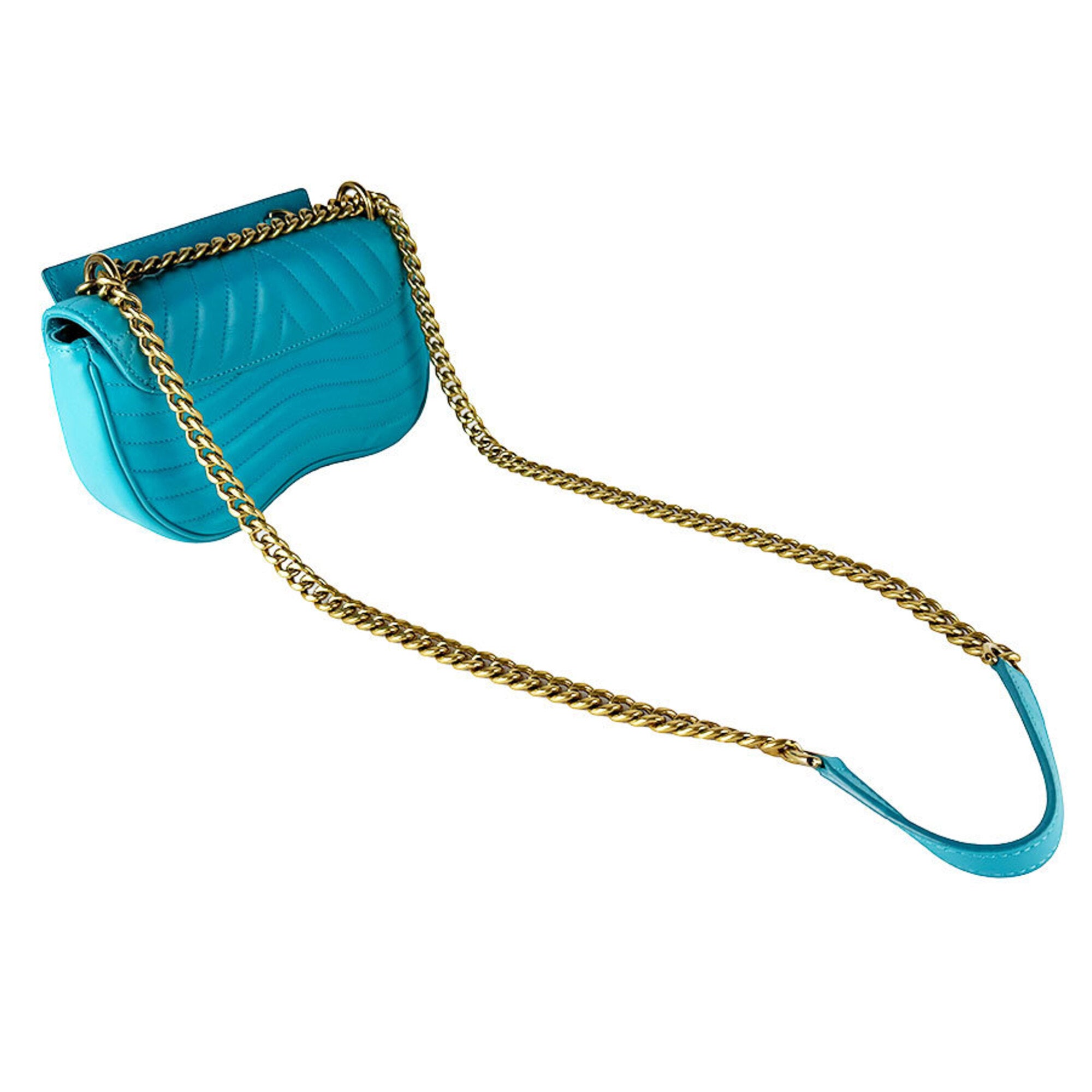 Louis Vuitton Turquoise Leather Shoulder Bag (Pre-Owned)