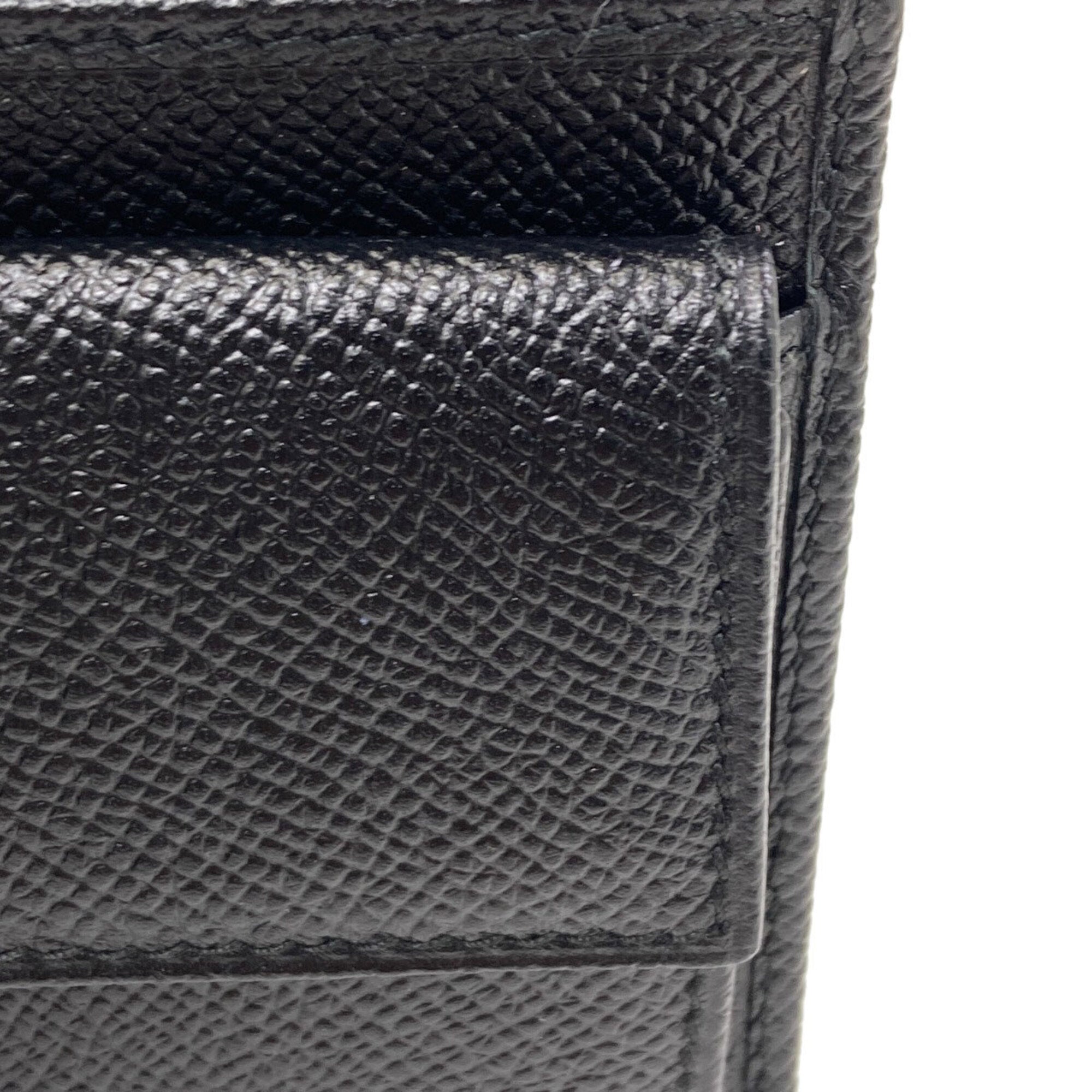 Bvlgari Black Leather Wallet (Bi-Fold) (Pre-Owned)