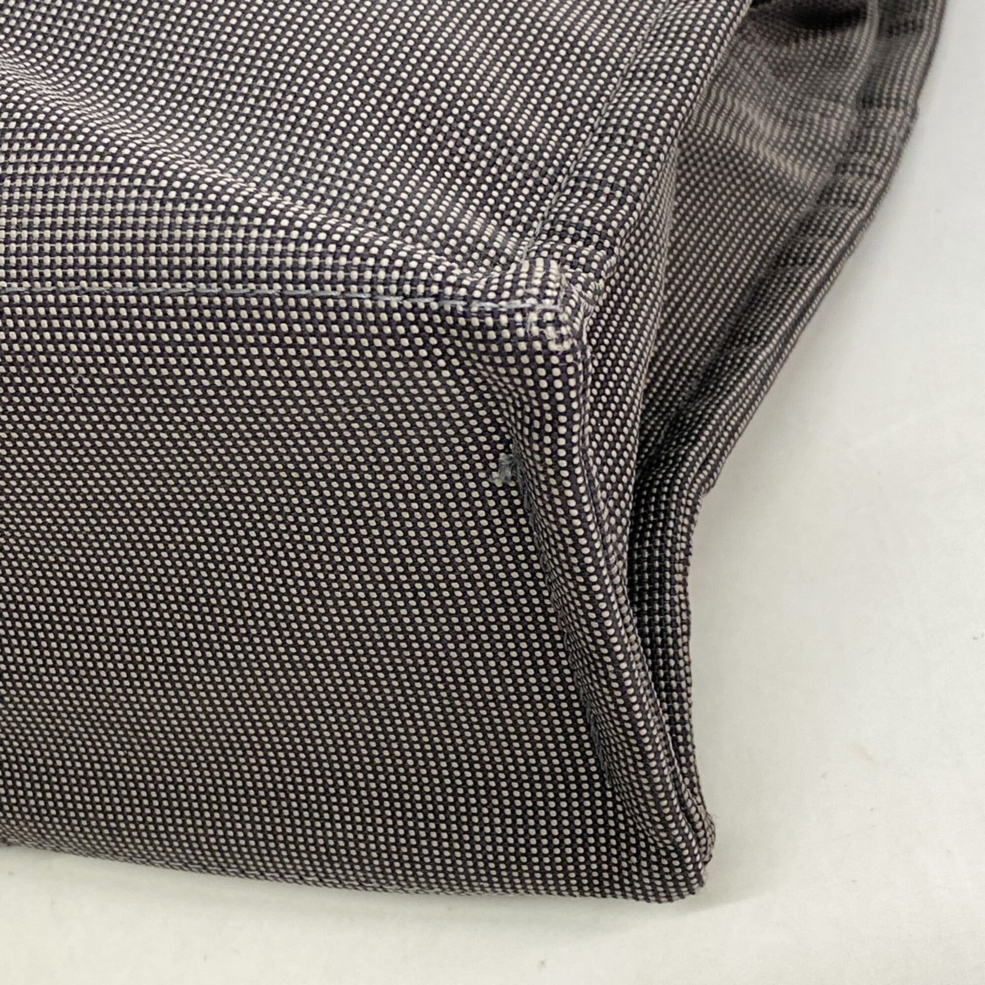 Hermes Gray Canvas Tote Bag (Pre-Owned)