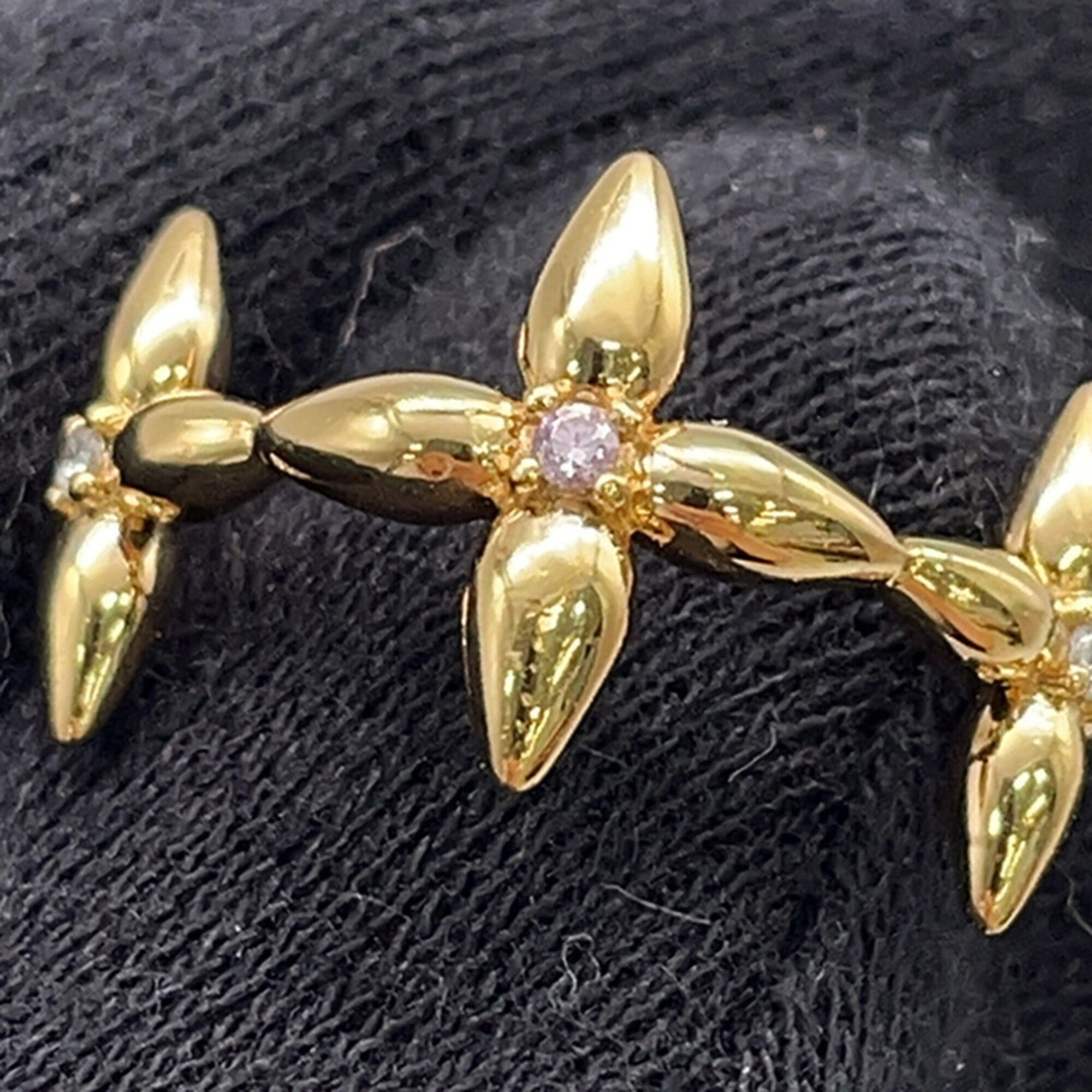 Louis Vuitton Gold Metal Band Ring (Pre-Owned)