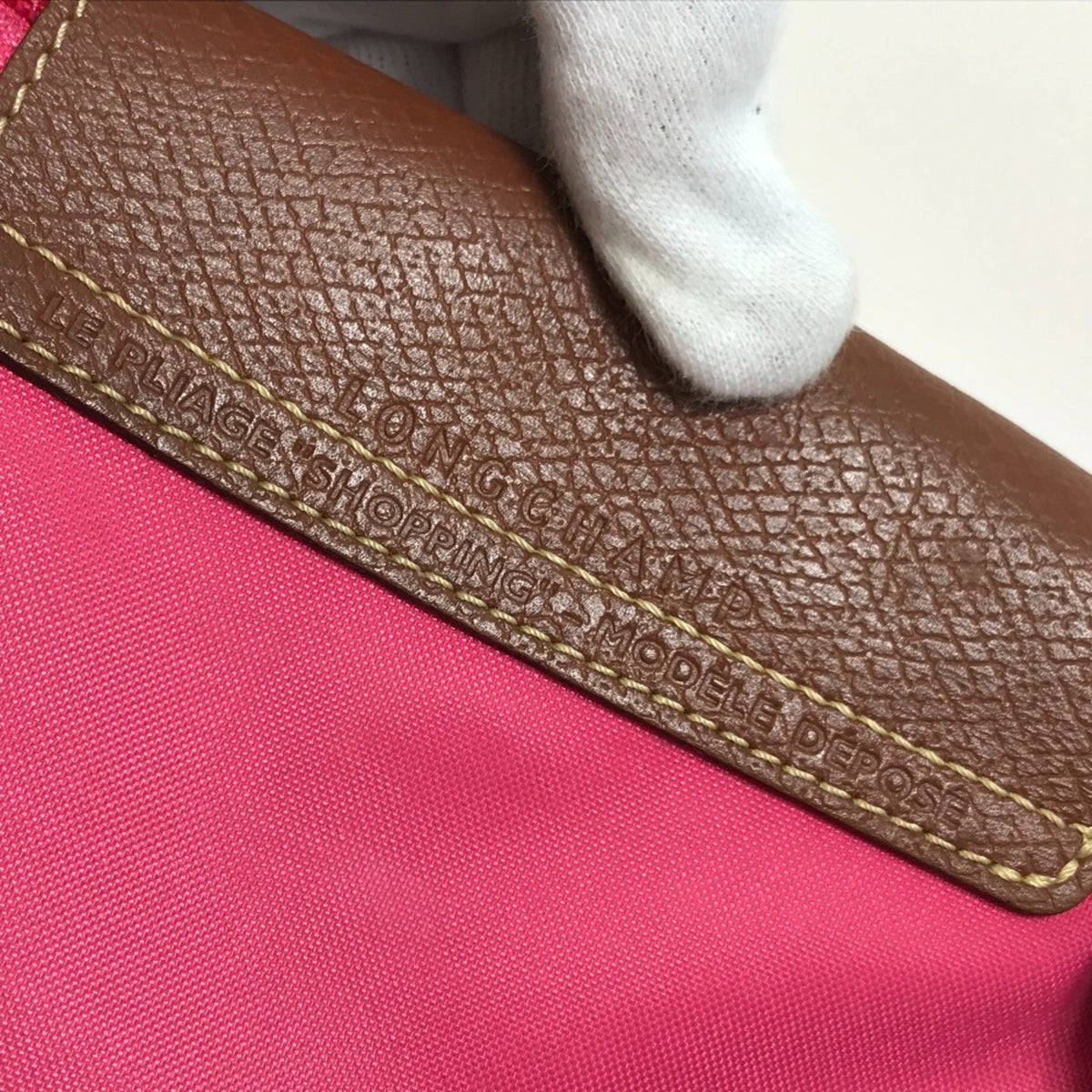 Longchamp Pink Cloth Tote Bag (Pre-Owned)