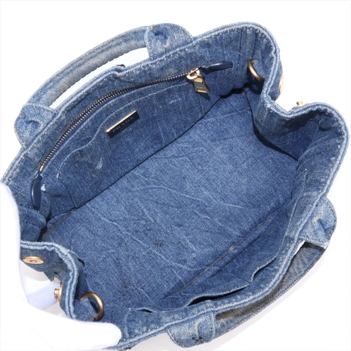 Prada Blue Crossbody Bag Handbag Shoulder Bag Tote Bag (Pre-Owned)