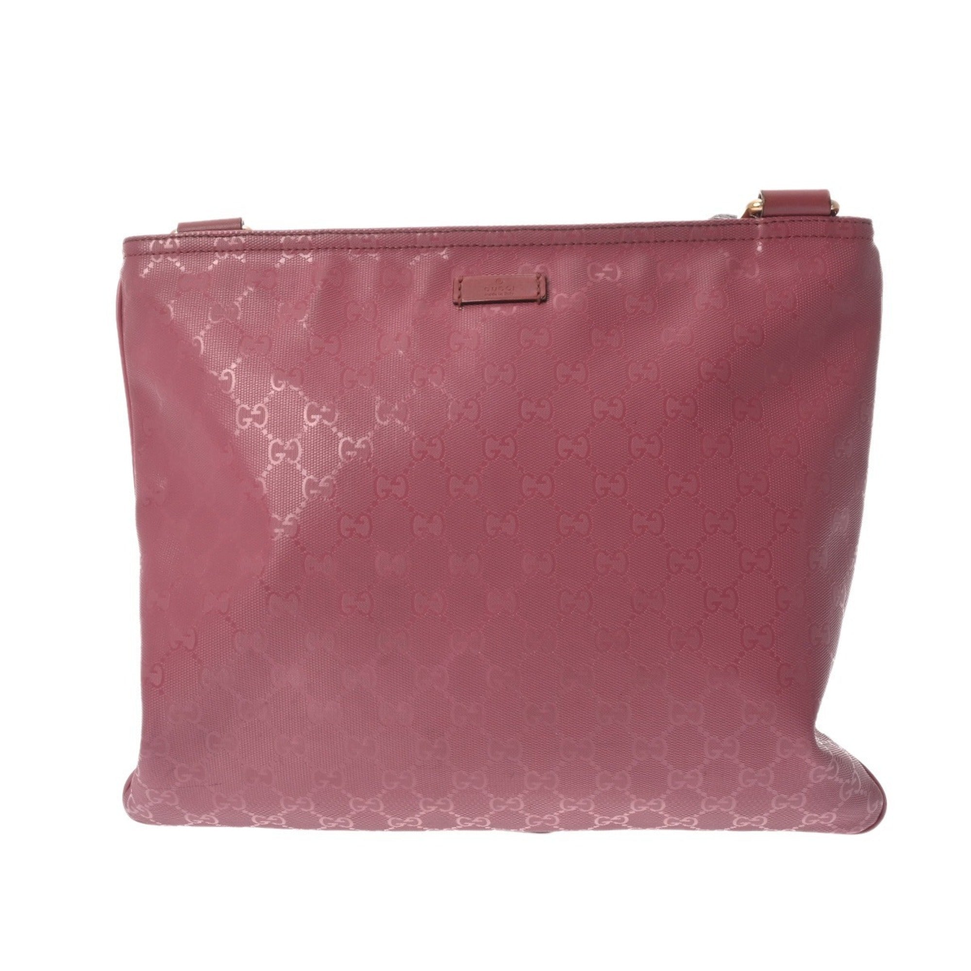 Gucci Pink Pvc Leather Shoulder Bag (Pre-Owned)