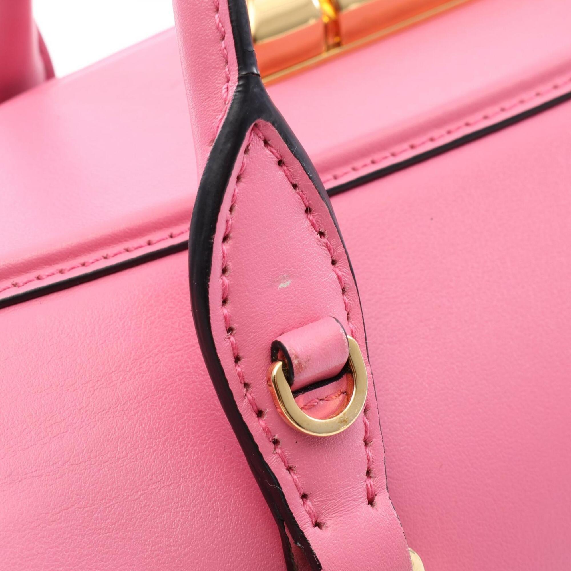 Prada Pink Leather Handbag (Pre-Owned)