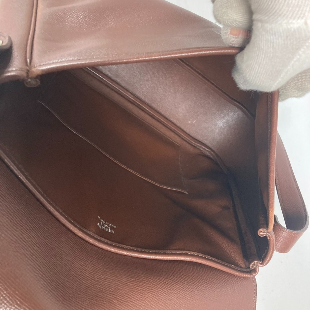 Hermes Brown Leather Shoulder Bag (Pre-Owned)