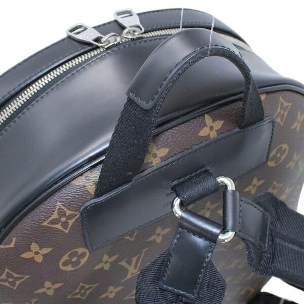 Louis Vuitton Monogram Macassar Black Brown Monogram Leather Backpack (Pre-Owned)