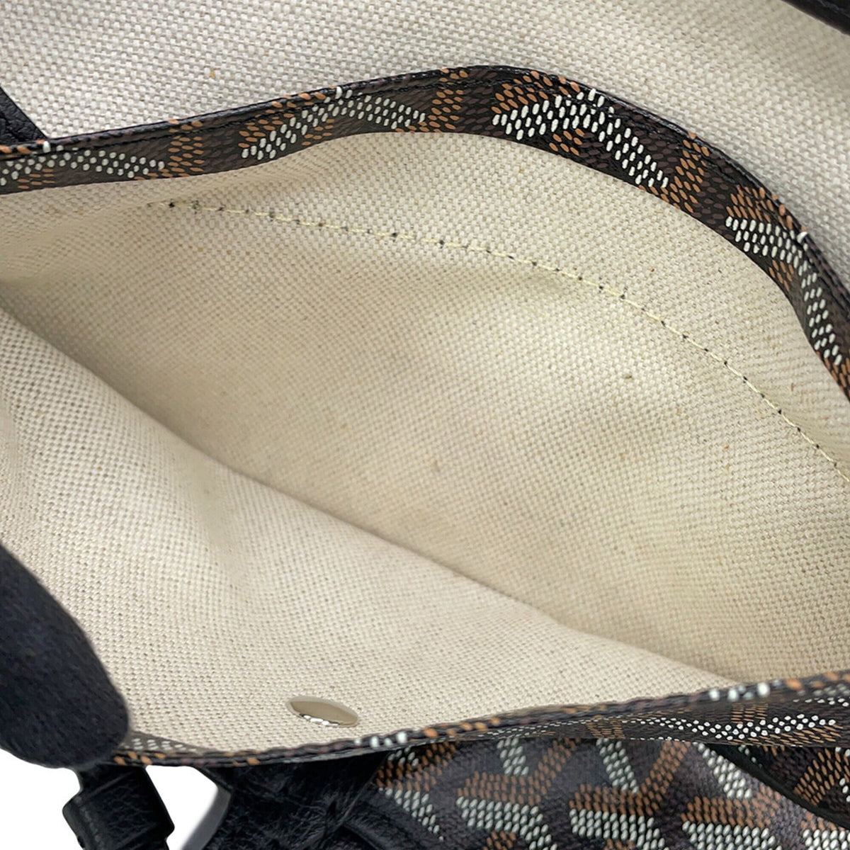 Goyard Black Pvc Leather Handbag Tote Bag (Pre-Owned)