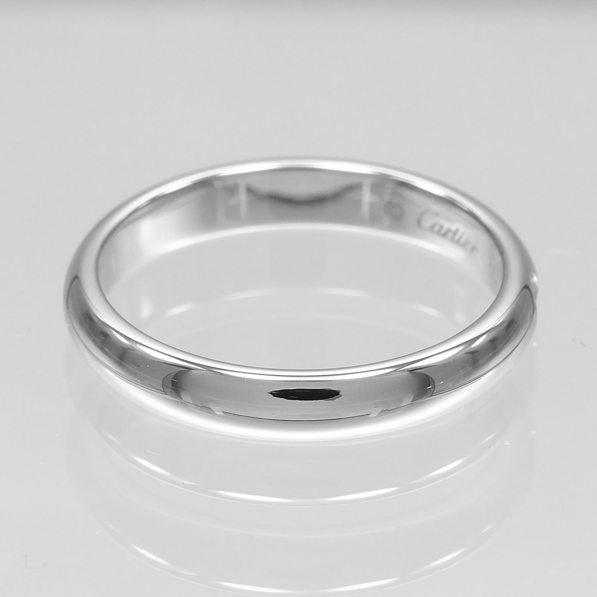 Cartier Platinum Platinum 950 Band Ring (Pre-Owned)