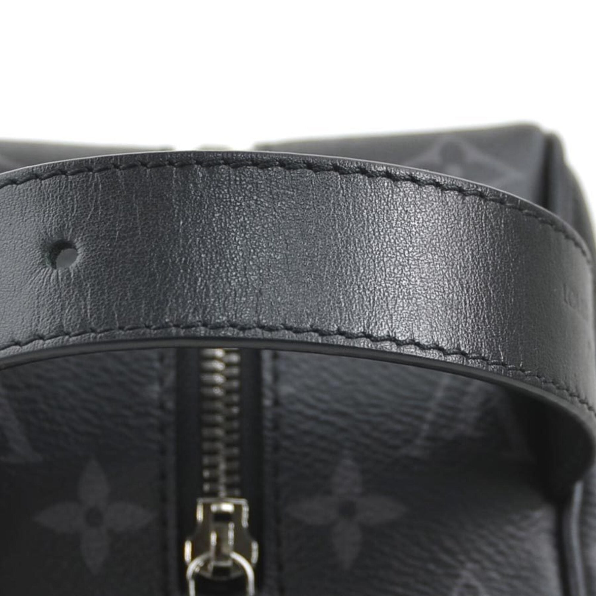 Louis Vuitton Black Gray Pvc Clutch Bag (Pre-Owned)