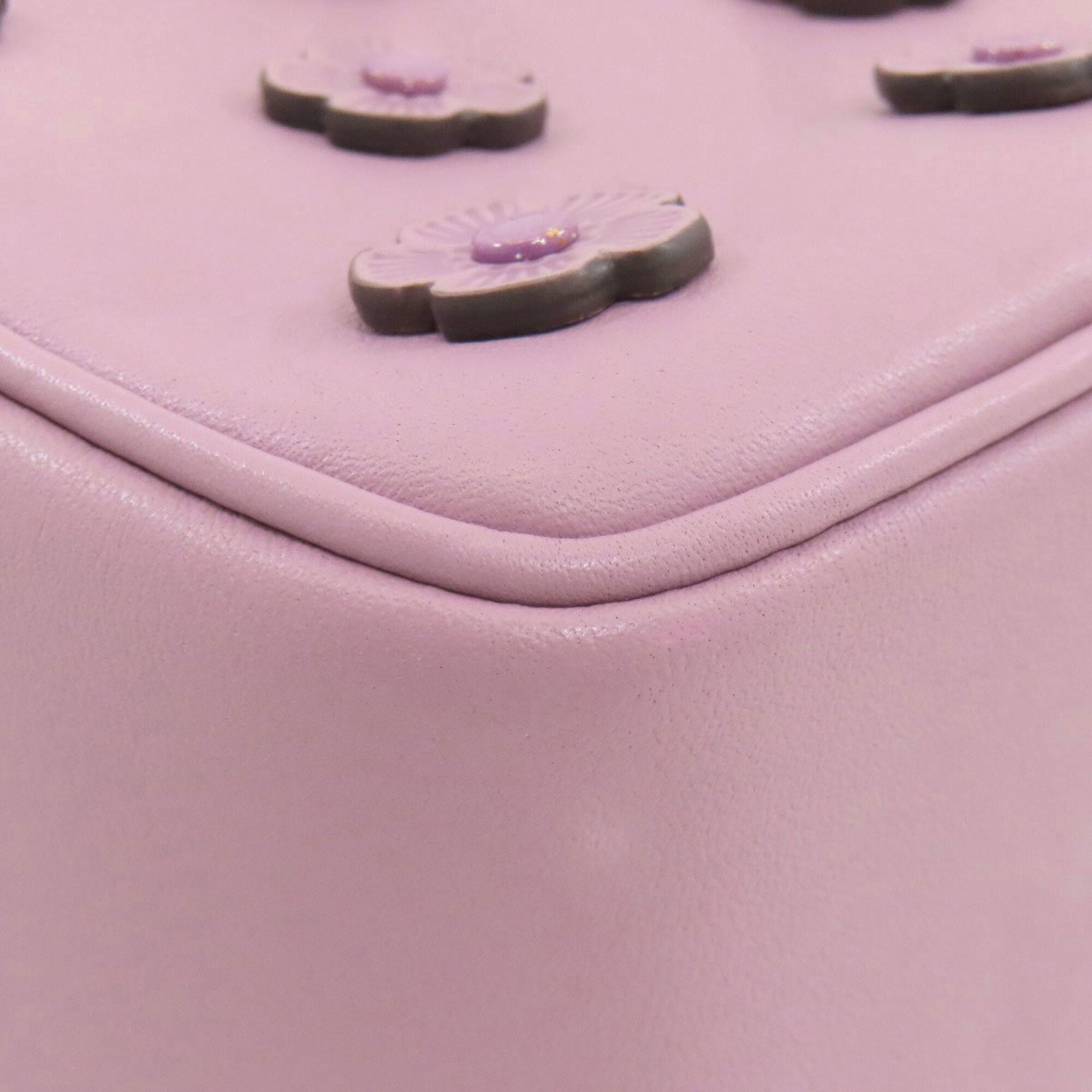 Coach Pink Leather Handbag (Pre-Owned)