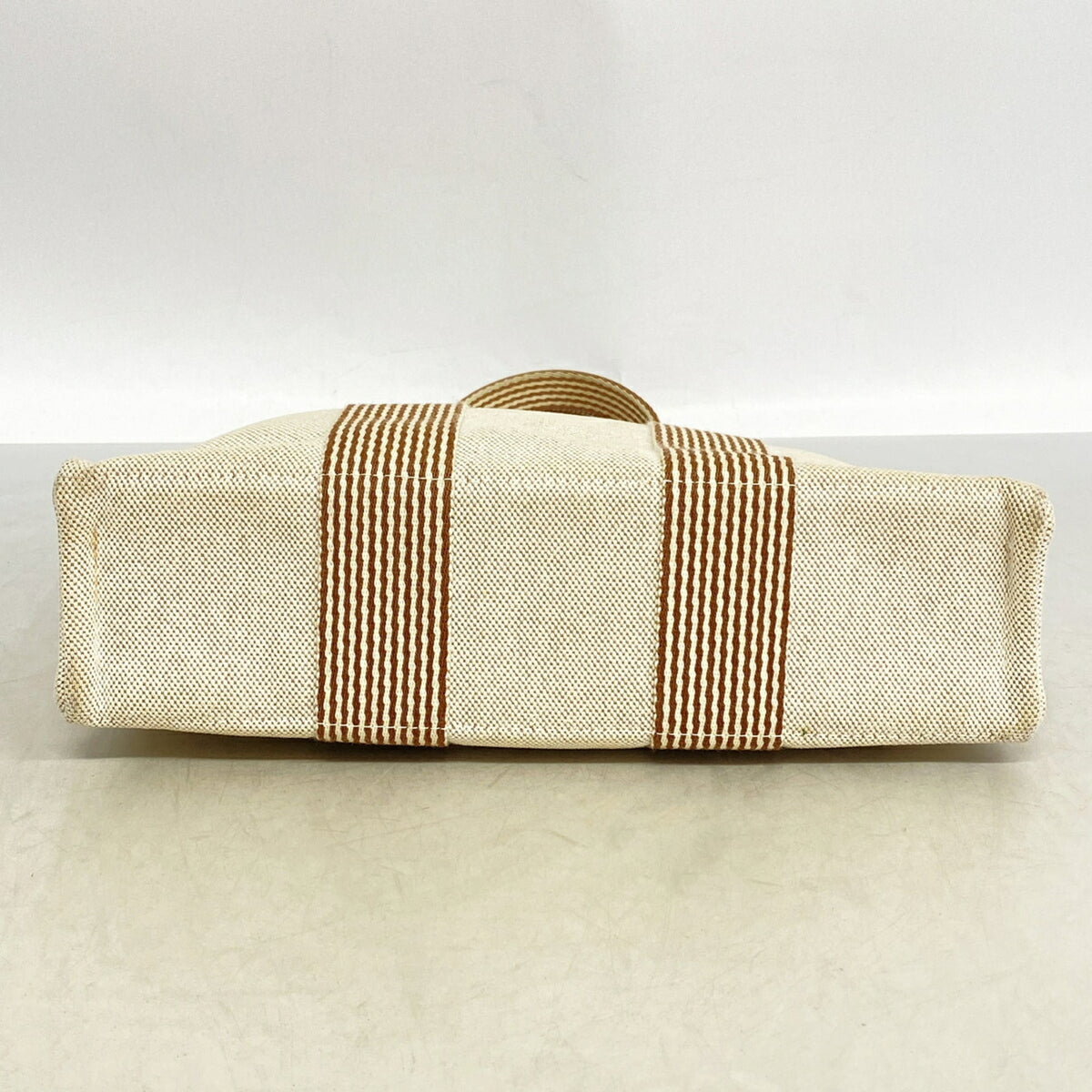 Hermes Beige Canvas Tote Bag (Pre-Owned)