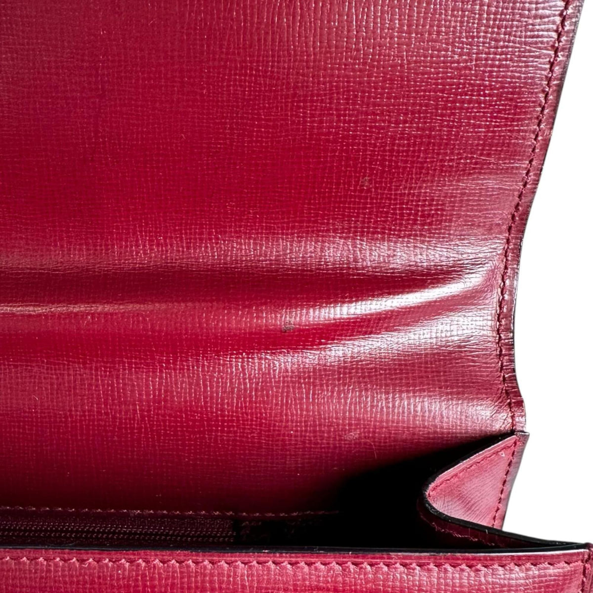 Cartier Bordeaux Leather Clutch Bag (Pre-Owned)