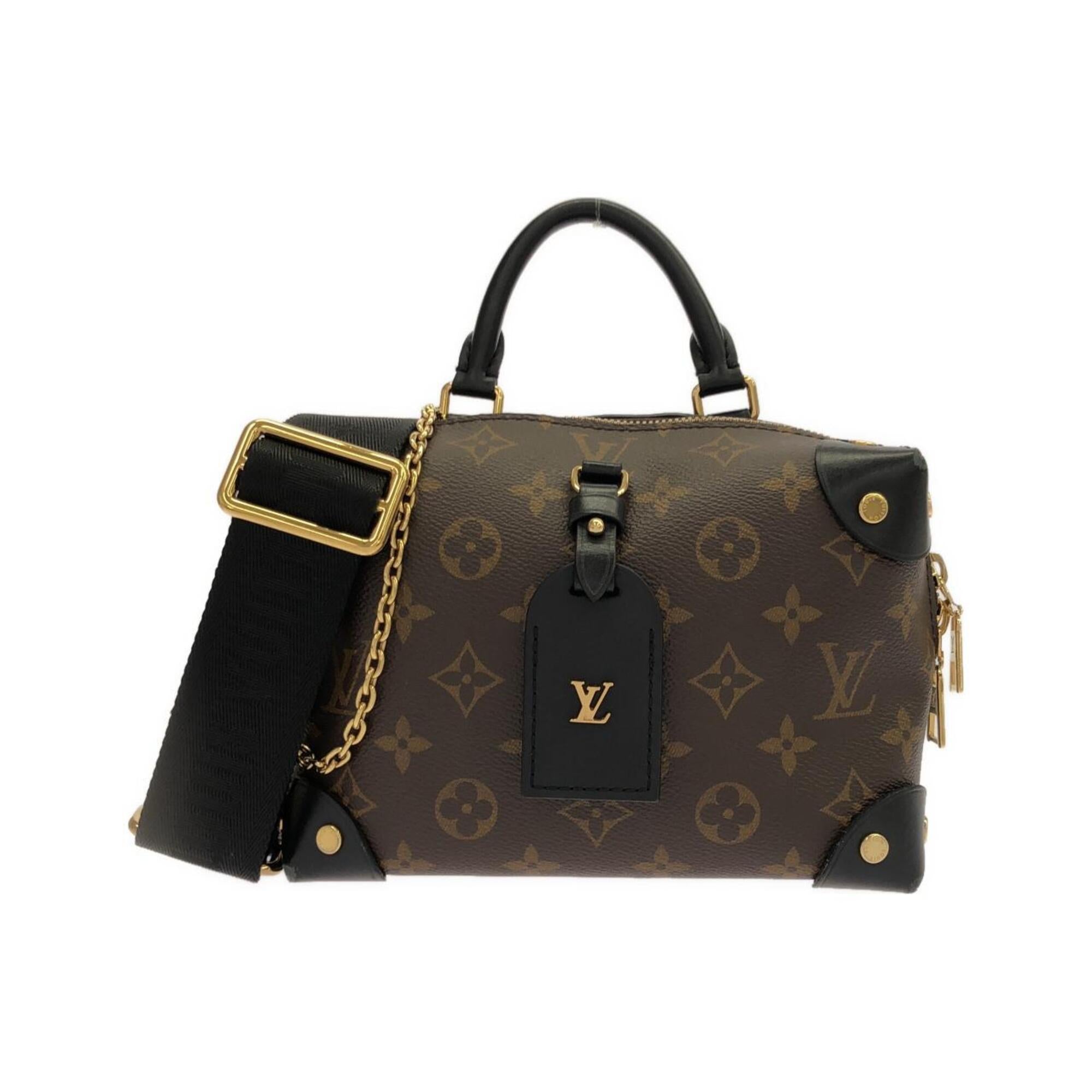 Louis Vuitton Black Marron Coated Canvas Handbag (Pre-Owned)