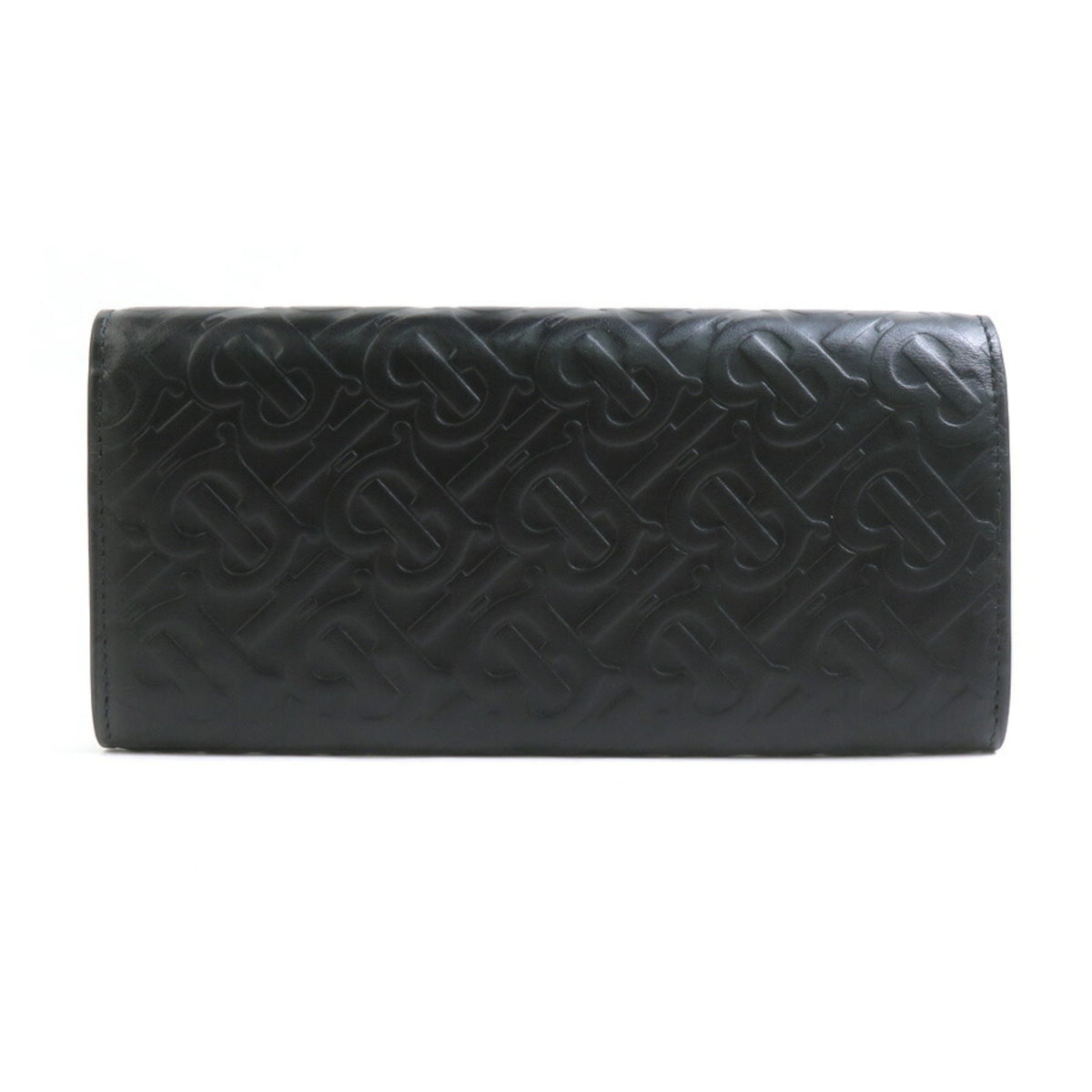 Burberry Black Leather Long Wallet (Bi-Fold) (Pre-Owned)