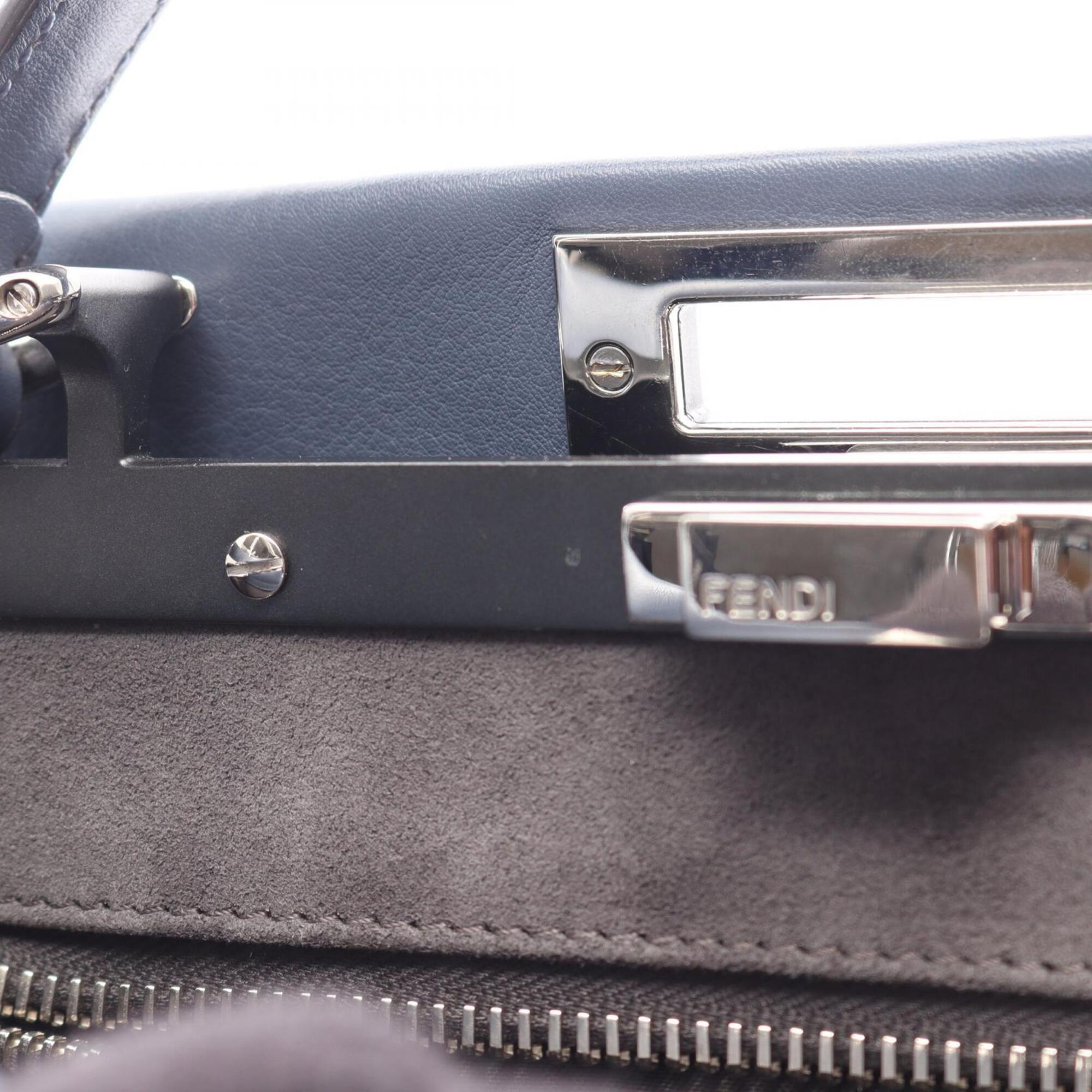 Fendi Blue Leather Handbag (Pre-Owned)