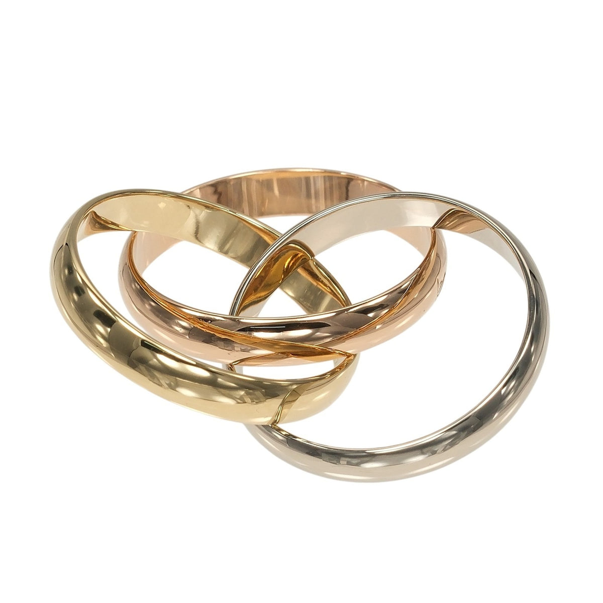 Cartier Trinity Yellow Gold (18K) Pink Gold (18K) White Gold (18K) Band Ring (Pre-Owned)