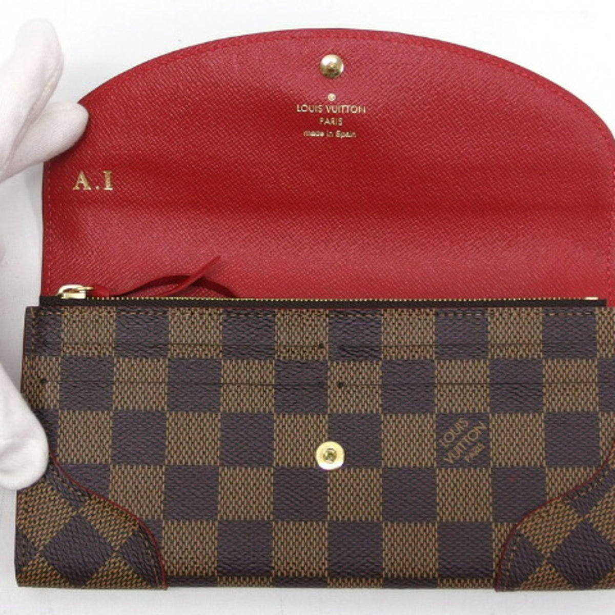 Louis Vuitton Cerise Damier Canvas Long Wallet (Bi-Fold) (Pre-Owned)