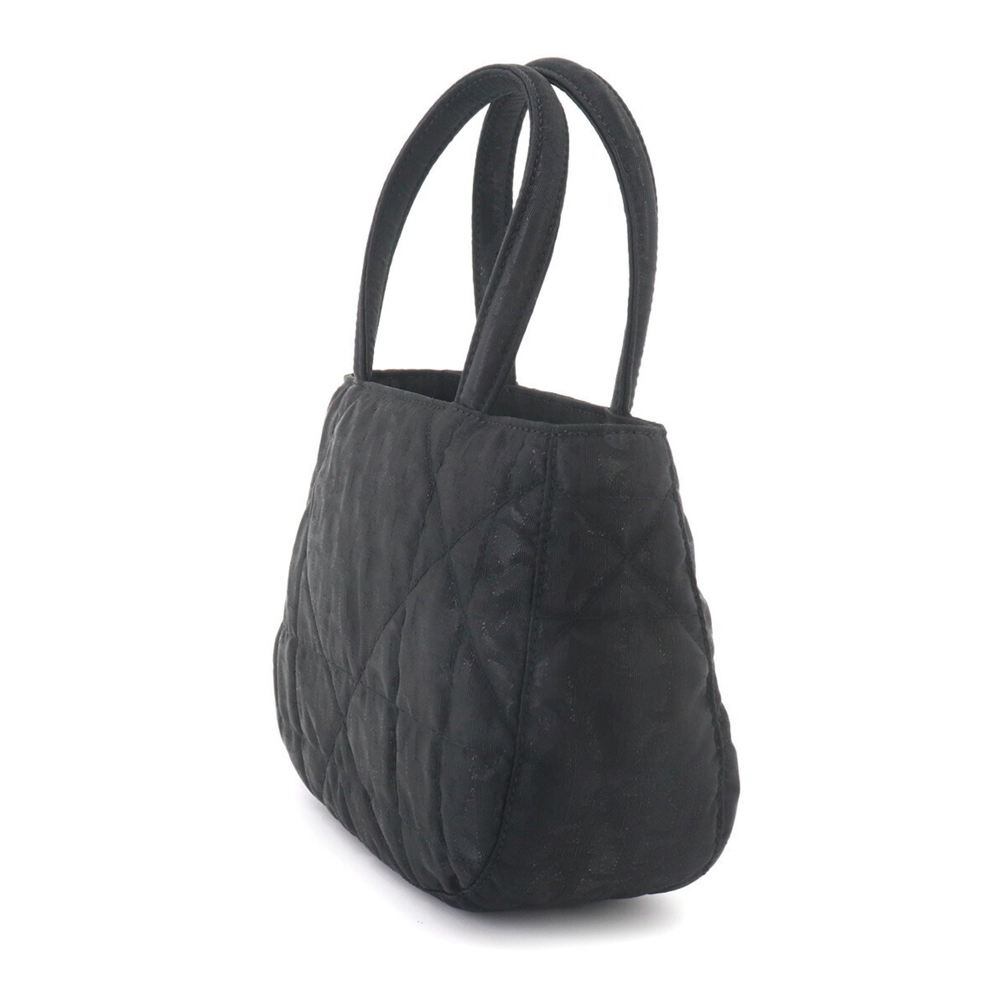 Christian Dior Trotter Black Nylon Leather Handbag (Pre-Owned)