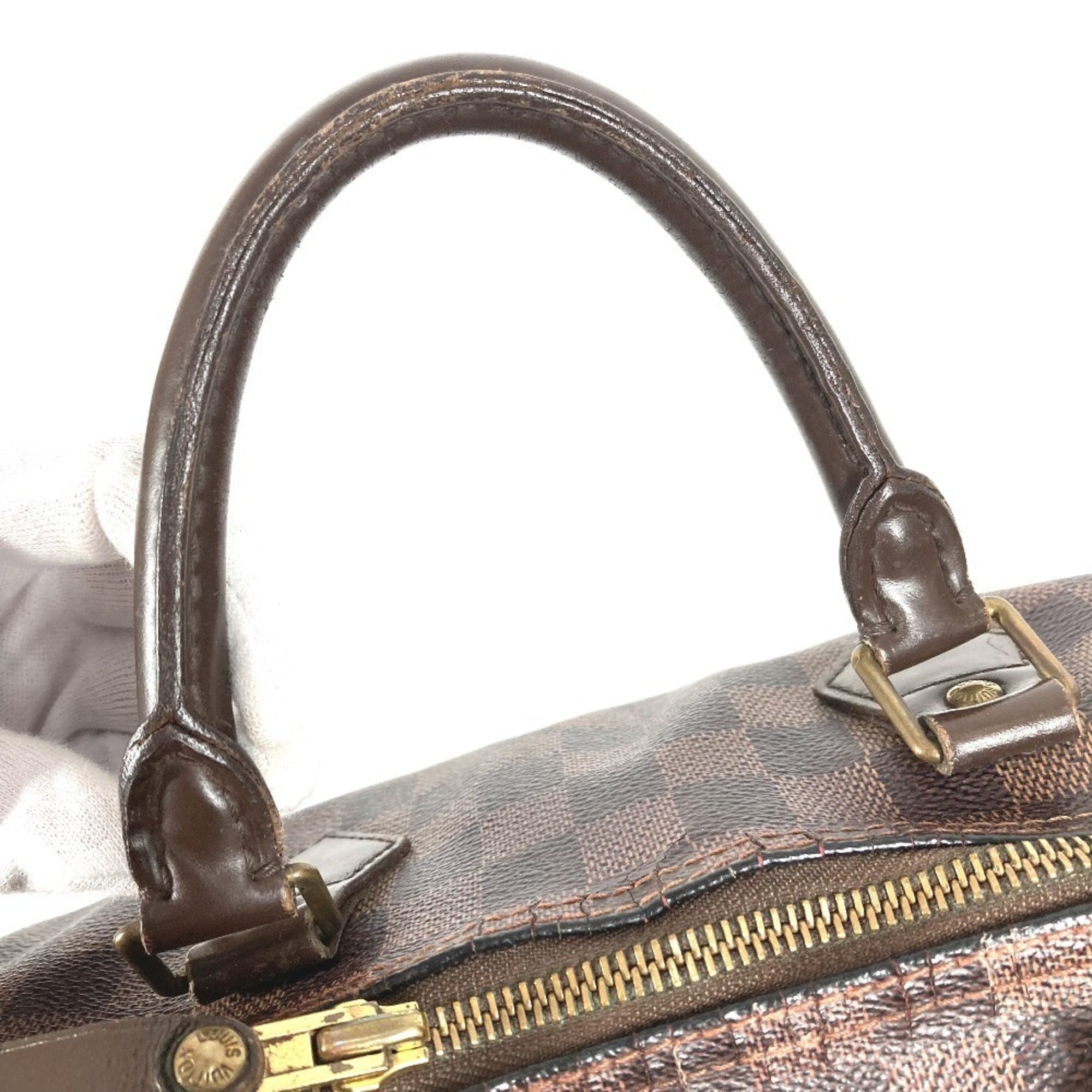 Louis Vuitton Brown Damier Canvas Boston Bag Handbag (Pre-Owned)