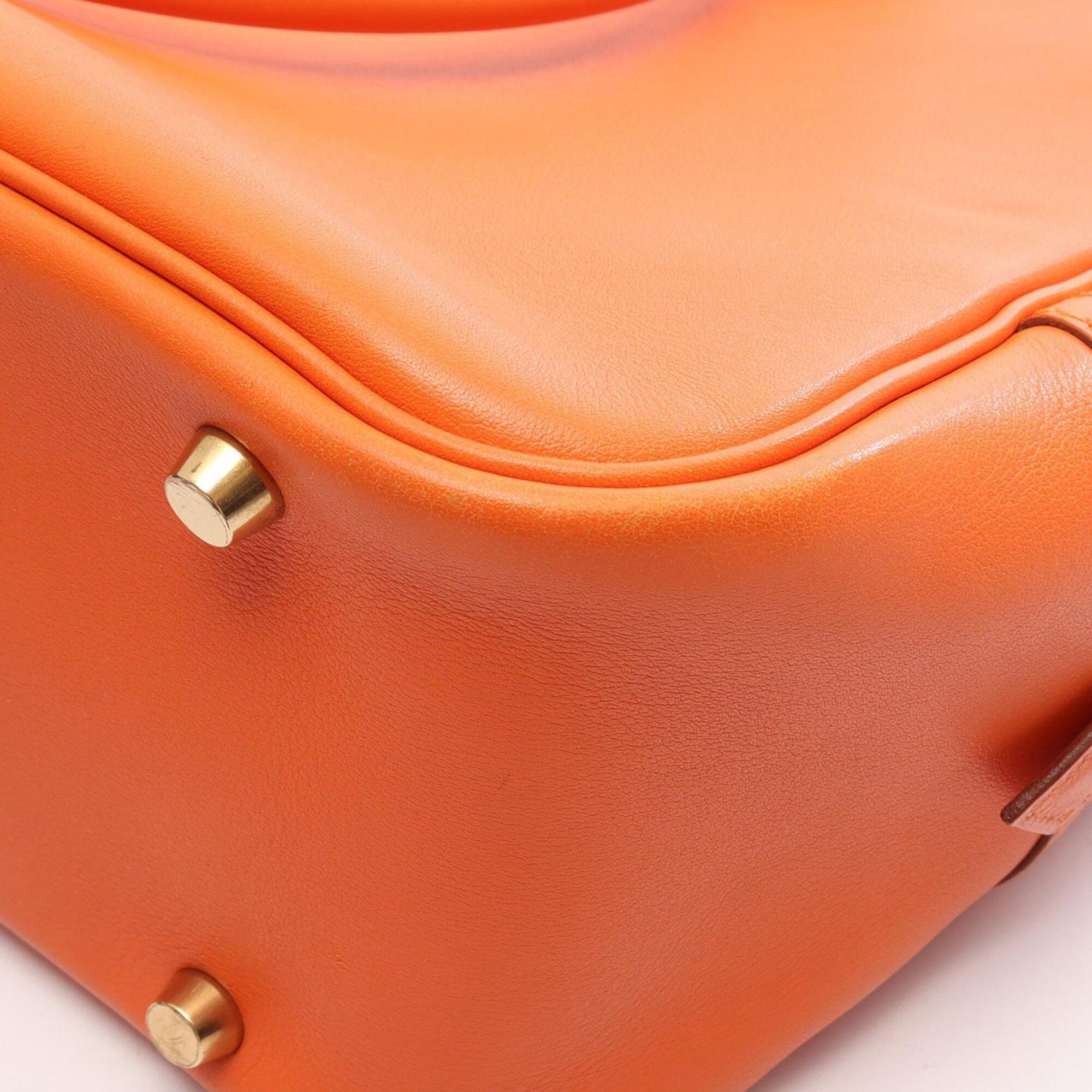 Hermes Orange Swift Leather Handbag (Pre-Owned)