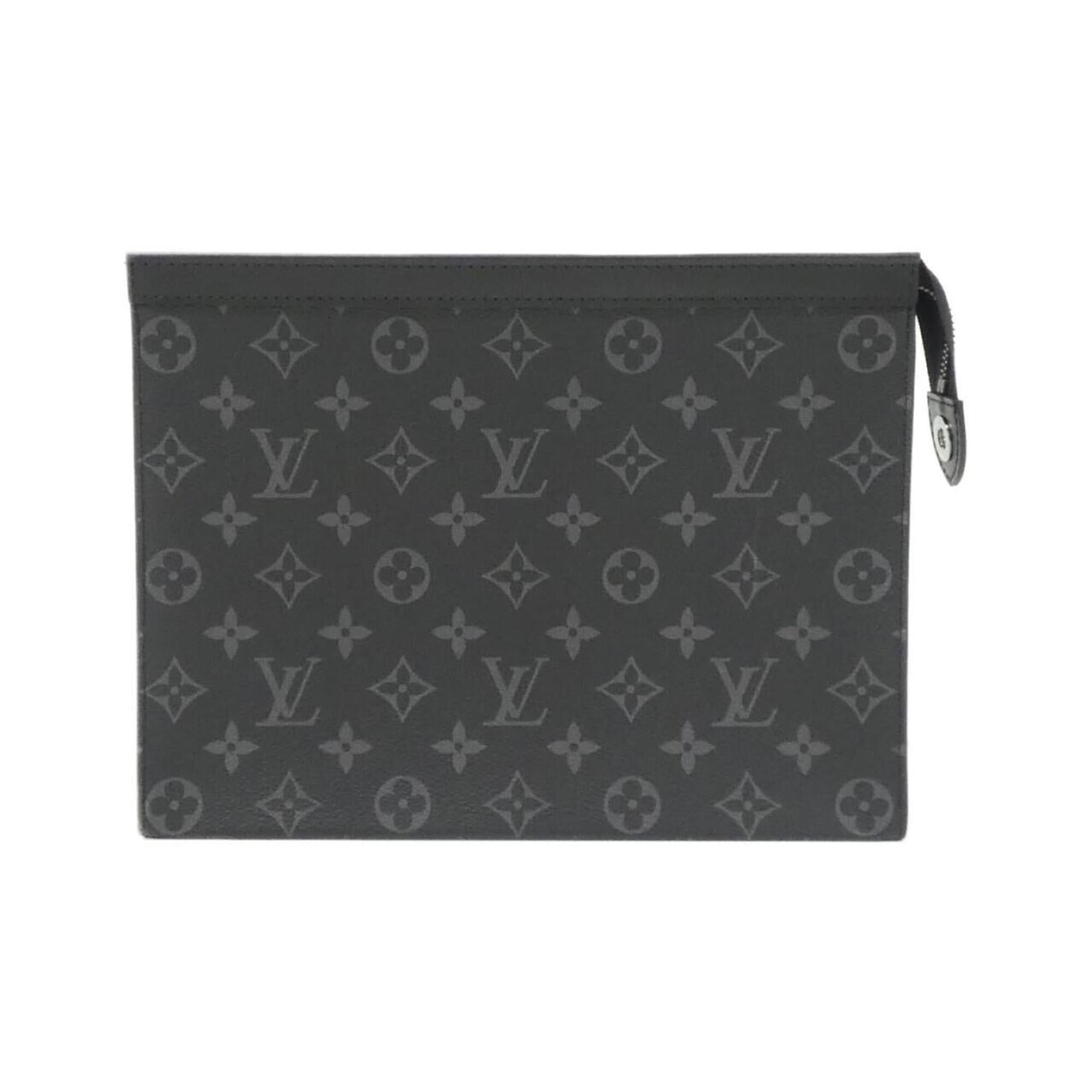Louis Vuitton Black Coated Canvas Handbag Pochette (Pre-Owned)