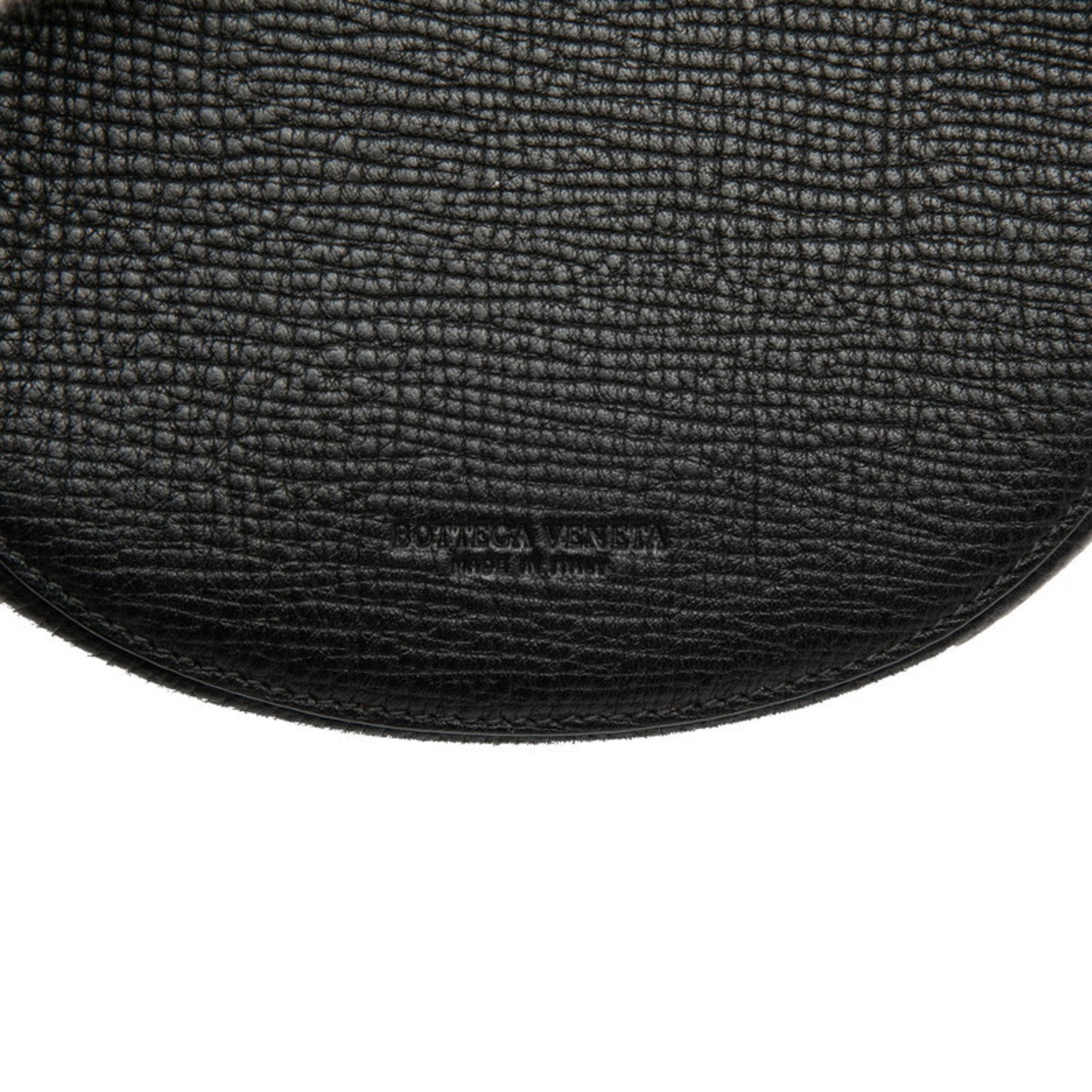 Bottega Veneta Black Leather Handbag Pouch Shoulder Bag (Pre-Owned)
