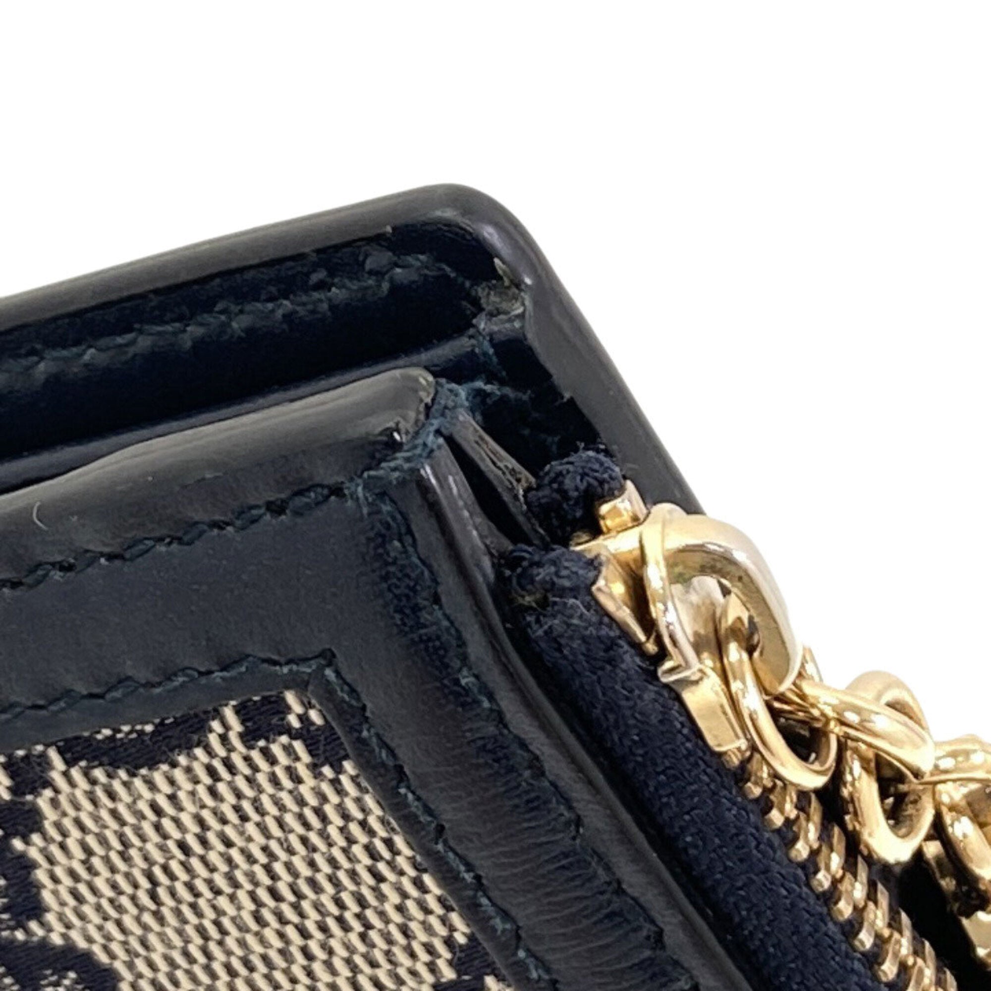 Gucci Navy Canvas Wallet (Bi-Fold) (Pre-Owned)