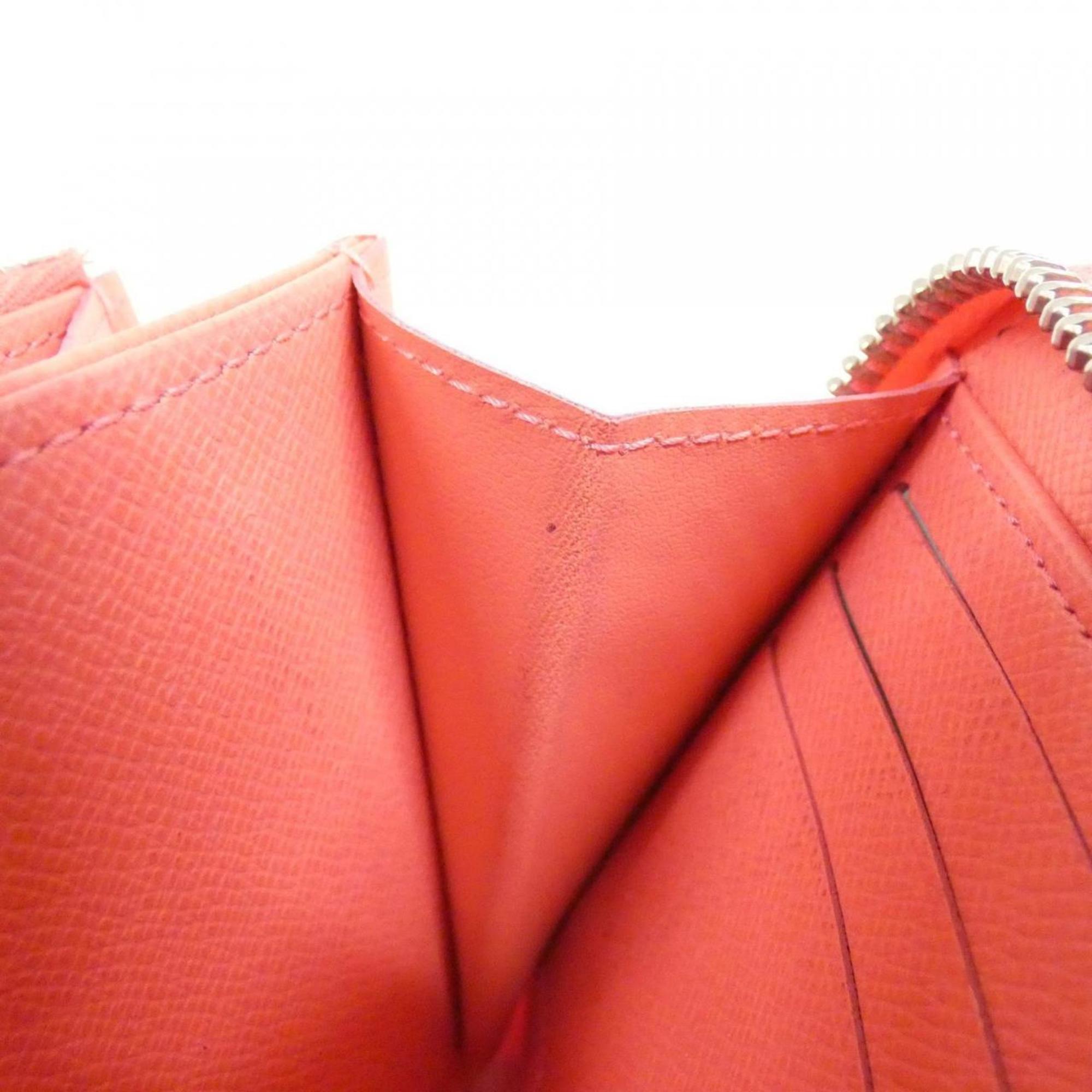 Louis Vuitton Pink Leather Long Wallet (Bi-Fold) (Pre-Owned)