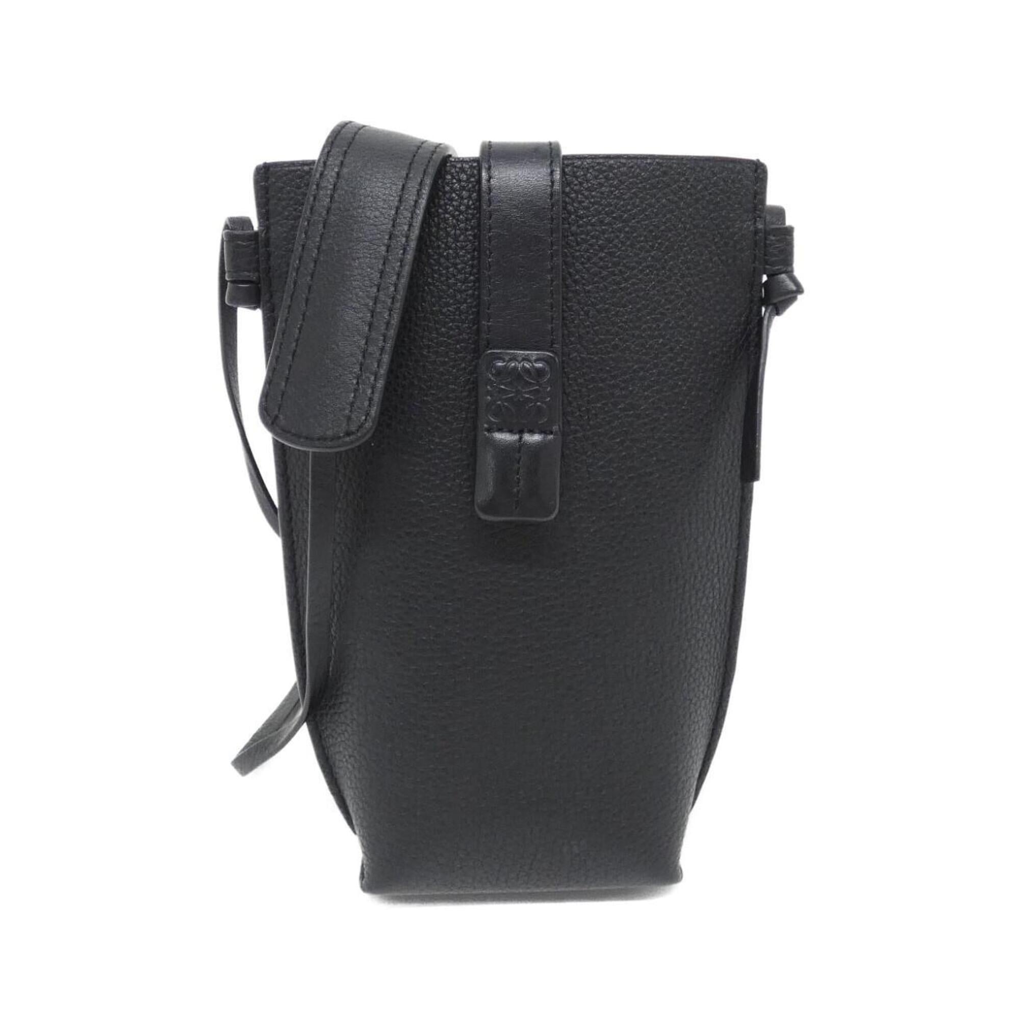 Loewe Black Leather Shoulder Bag (Pre-Owned)