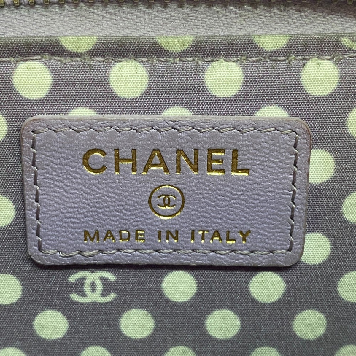 Chanel Purple Leather Coin Purse/Coin Case (Pre-Owned)
