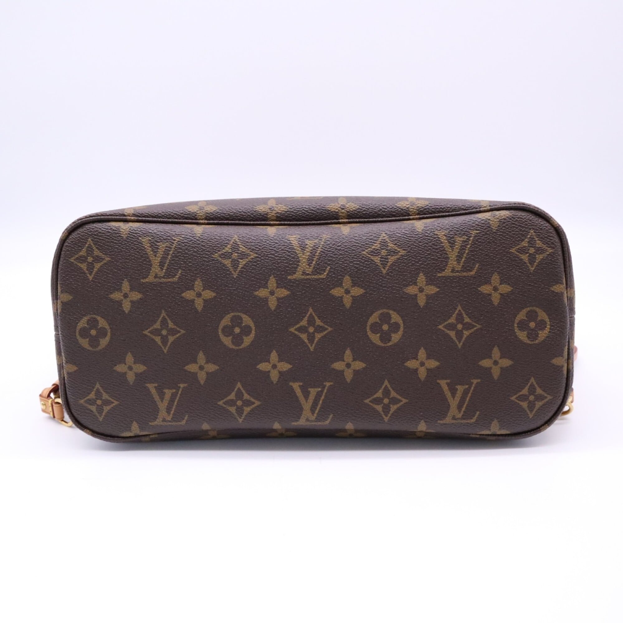 Louis Vuitton Monogram Beige Brown Coated Canvas Leather Handbag (Pre-Owned)