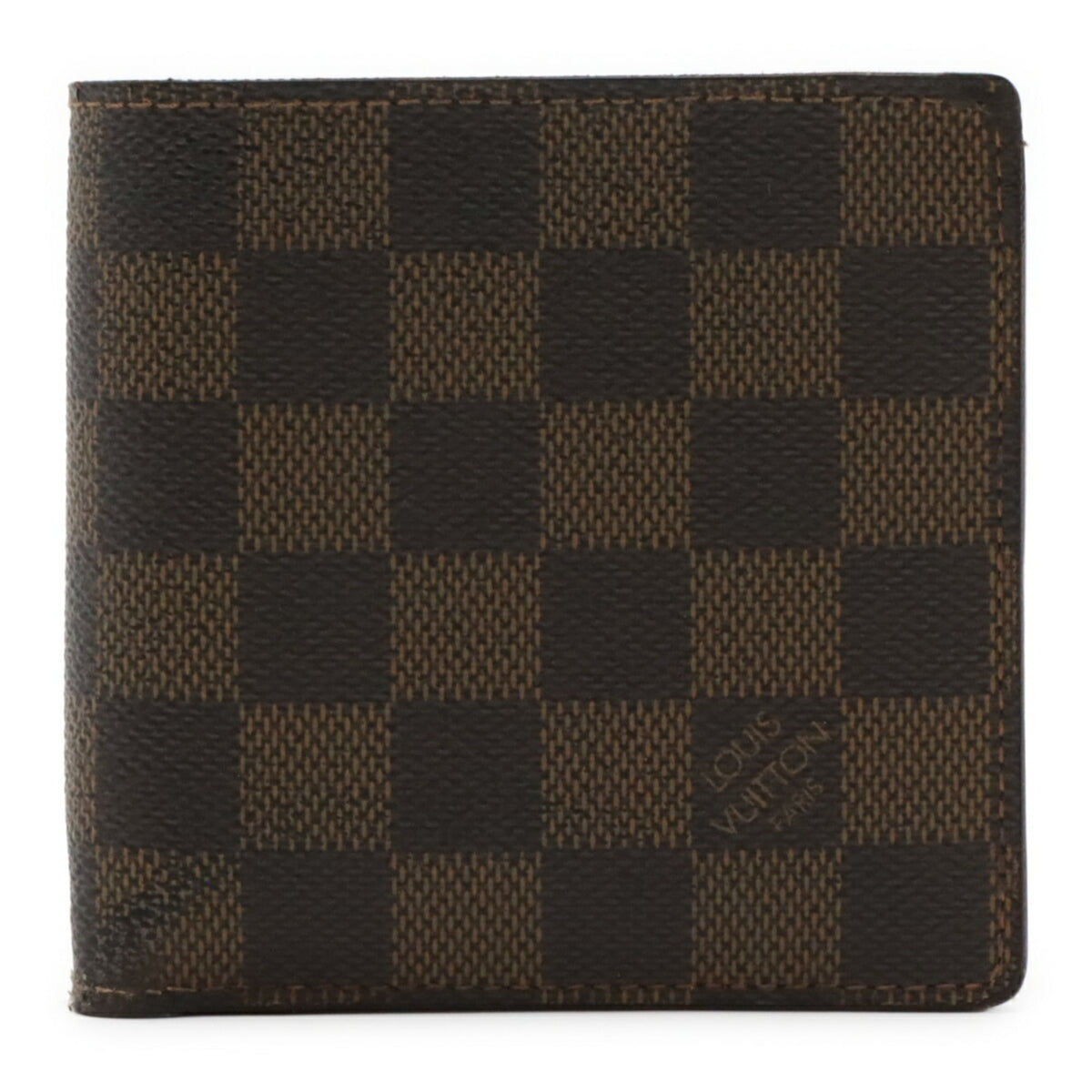 Louis Vuitton Brown Damier Canvas Wallet (Bi-Fold) (Pre-Owned)