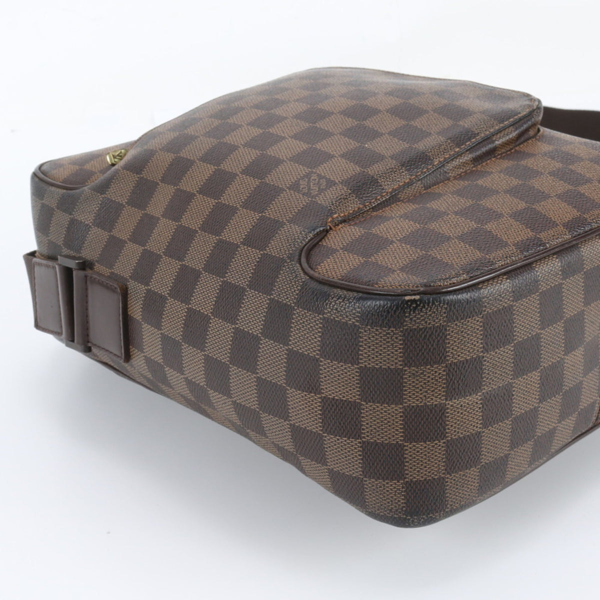 Louis Vuitton Ebene Leather Coated Canvas Messenger Bag Shoulder Bag (Pre-Owned)