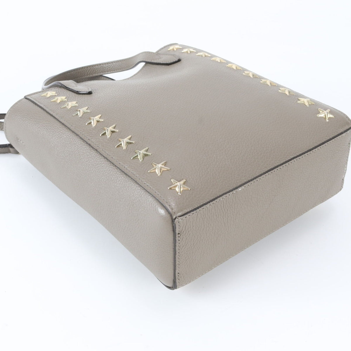 Jimmy Choo Grayish Leather Shoulder Bag (Pre-Owned)