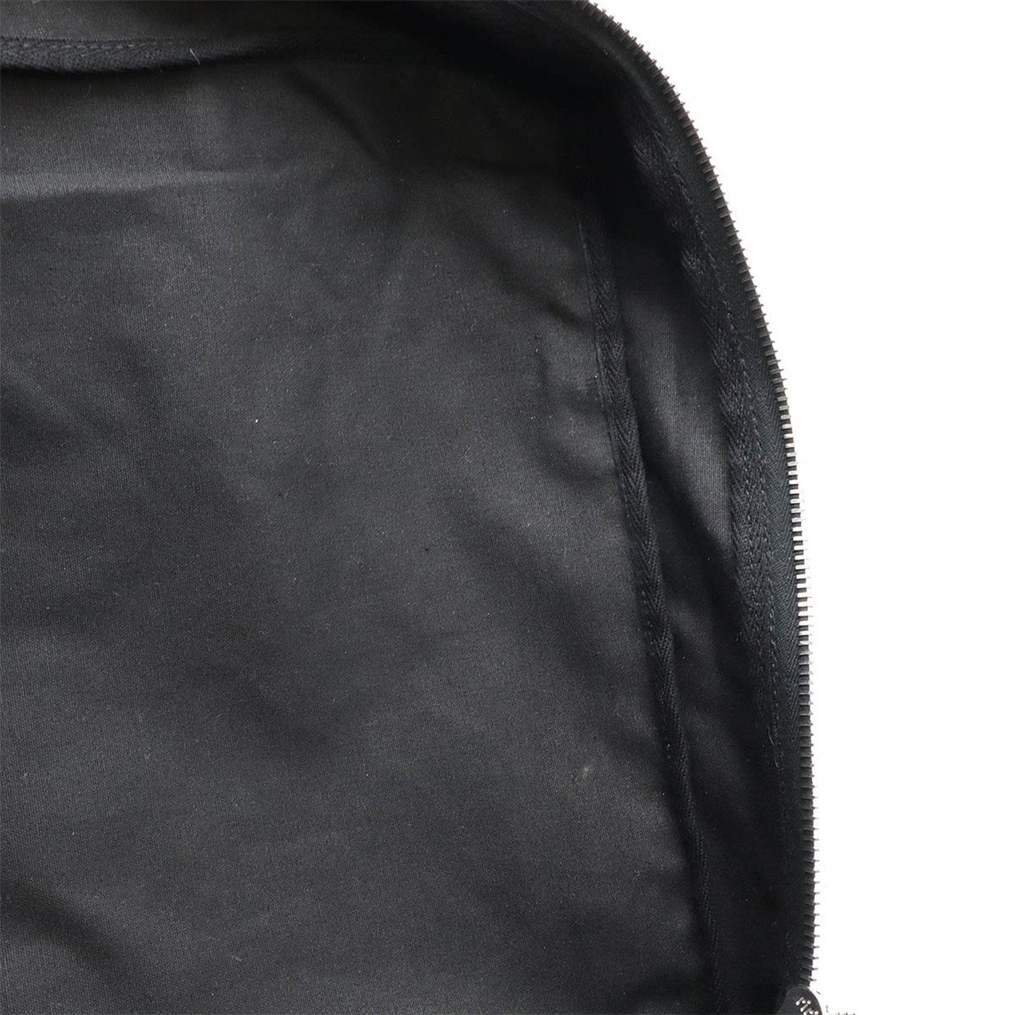 Hermes Black Canvas Leather Briefcase (Pre-Owned)