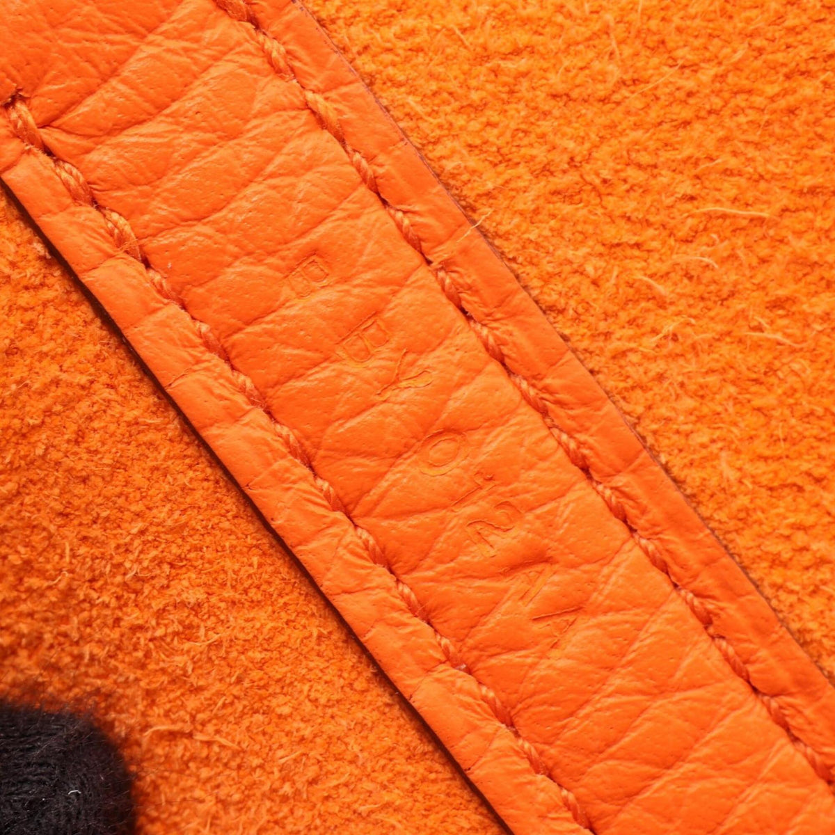 Hermes Orange Taurillon Clemence Leather Leather Handbag (Pre-Owned)