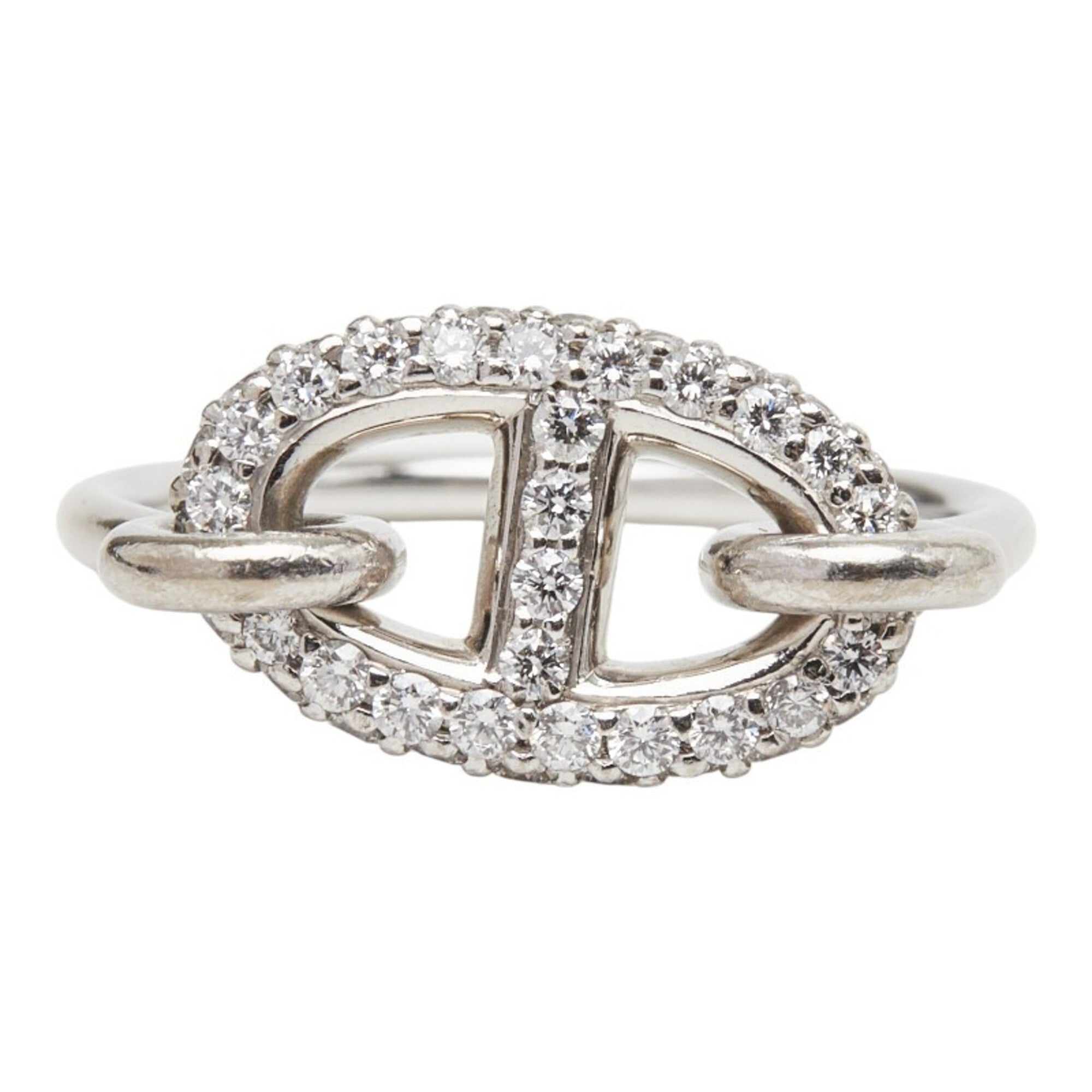 Hermes White Gold (18K) Band Ring (Pre-Owned)