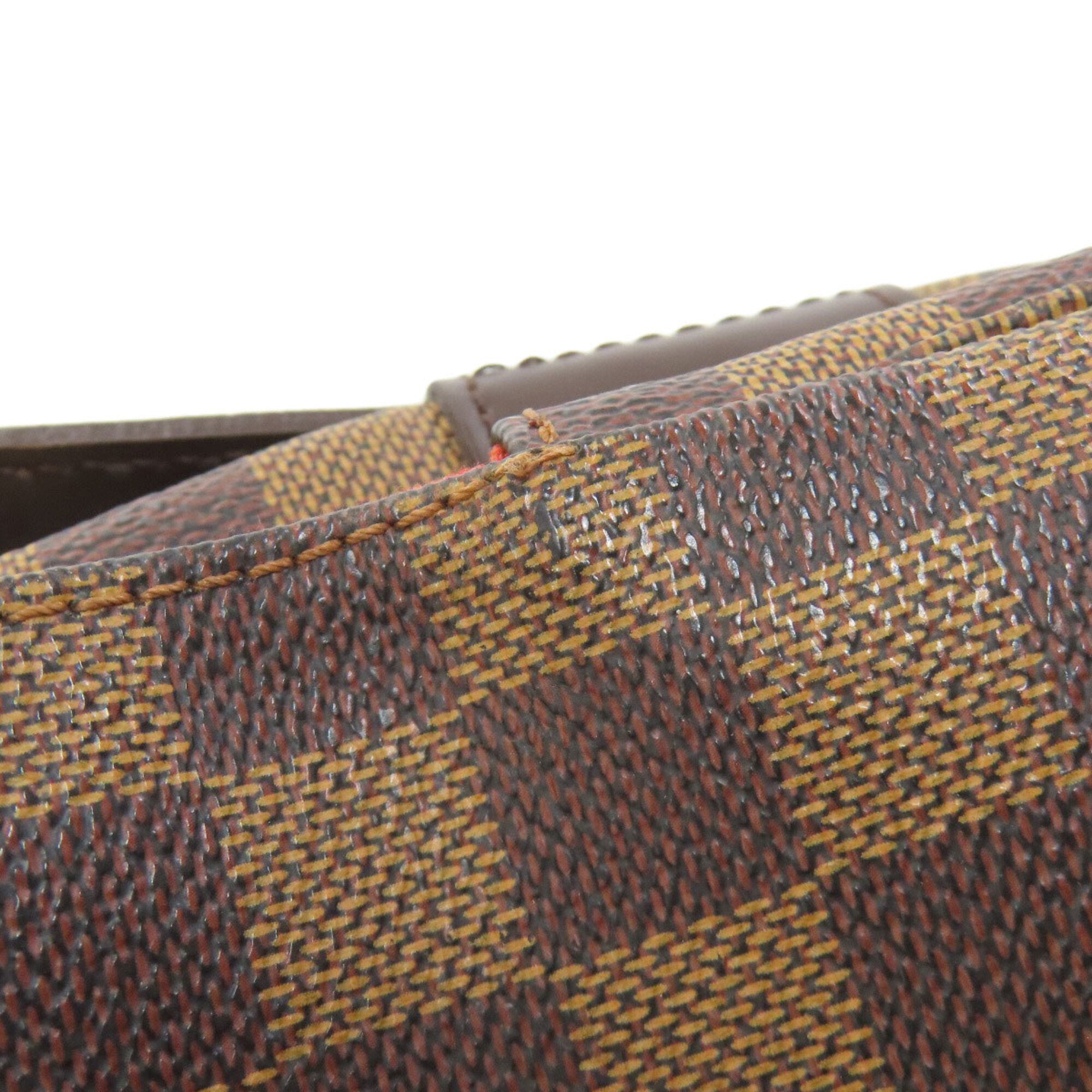 Louis Vuitton Damier Damier Canvas Ebene Damier Canvas Shoulder Bag (Pre-Owned)
