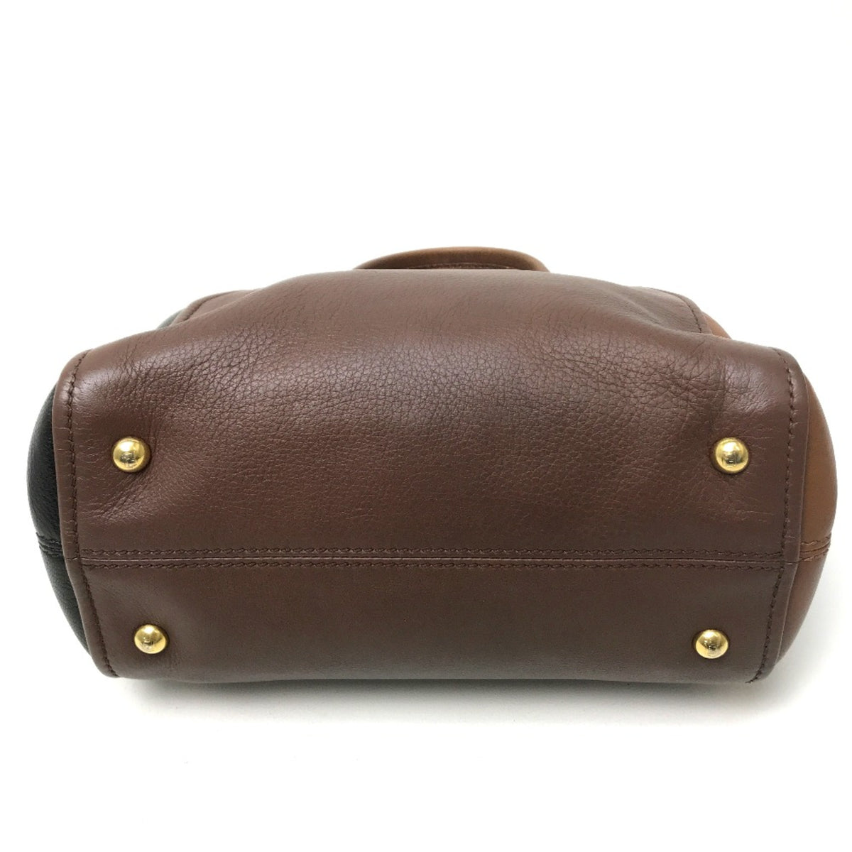 Fendi Brown Leather Handbag (Pre-Owned)