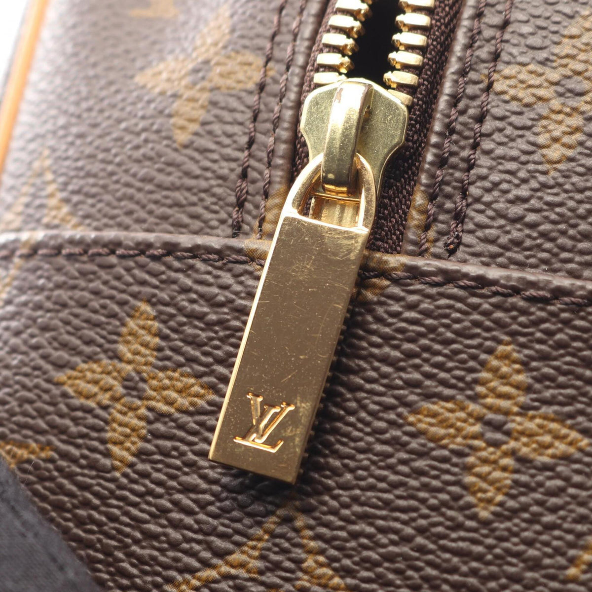 Louis Vuitton Brown Monogram Pvc Coated Canvas Leather Handbag Shoulder Bag (Pre-Owned)