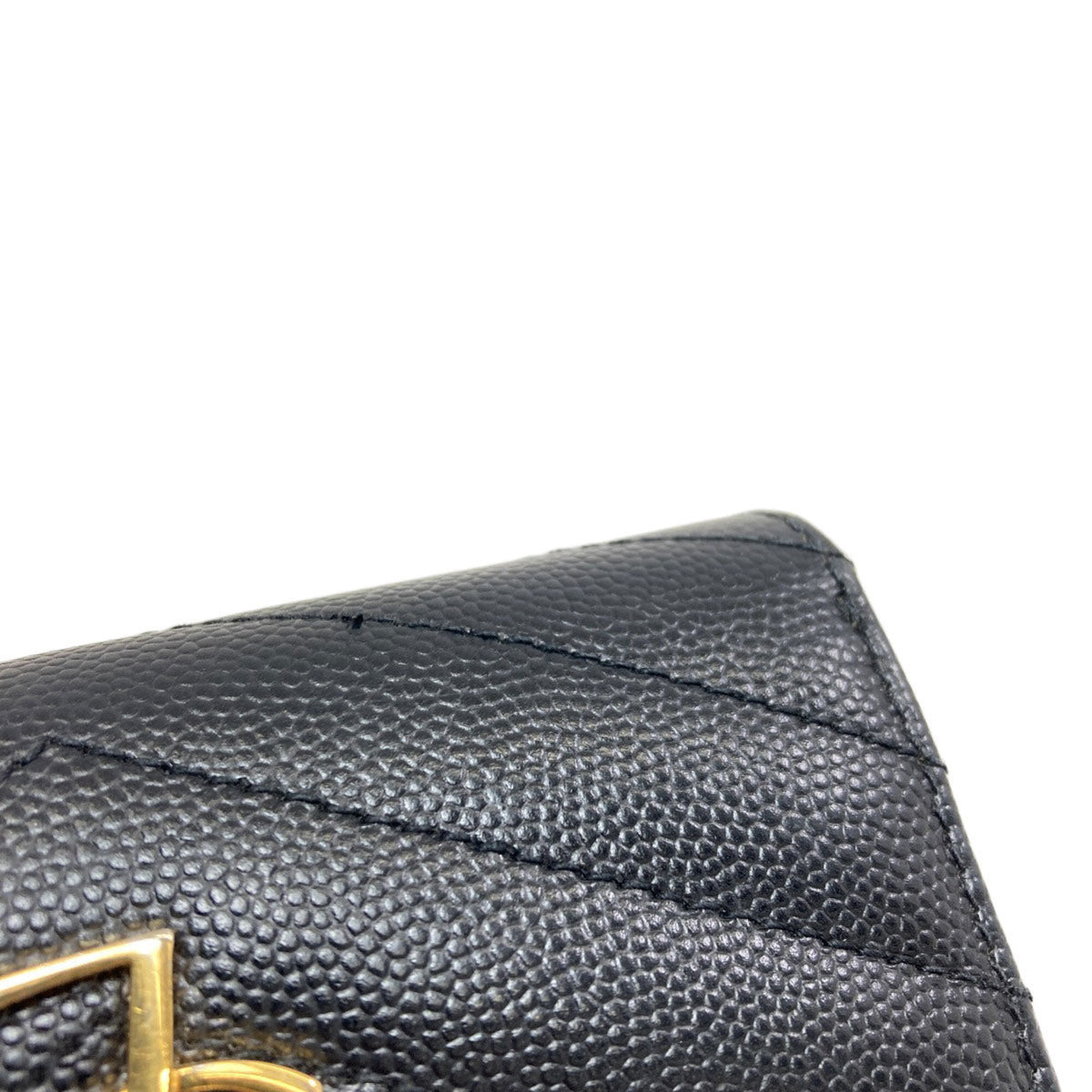 Yves Saint Laurent Black Leather Wallet (Bi-Fold) (Pre-Owned)