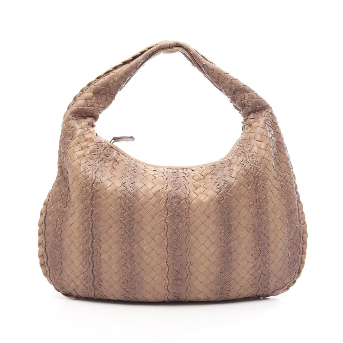 Bottega Veneta Brown Leather Handbag Shoulder Bag (Pre-Owned)