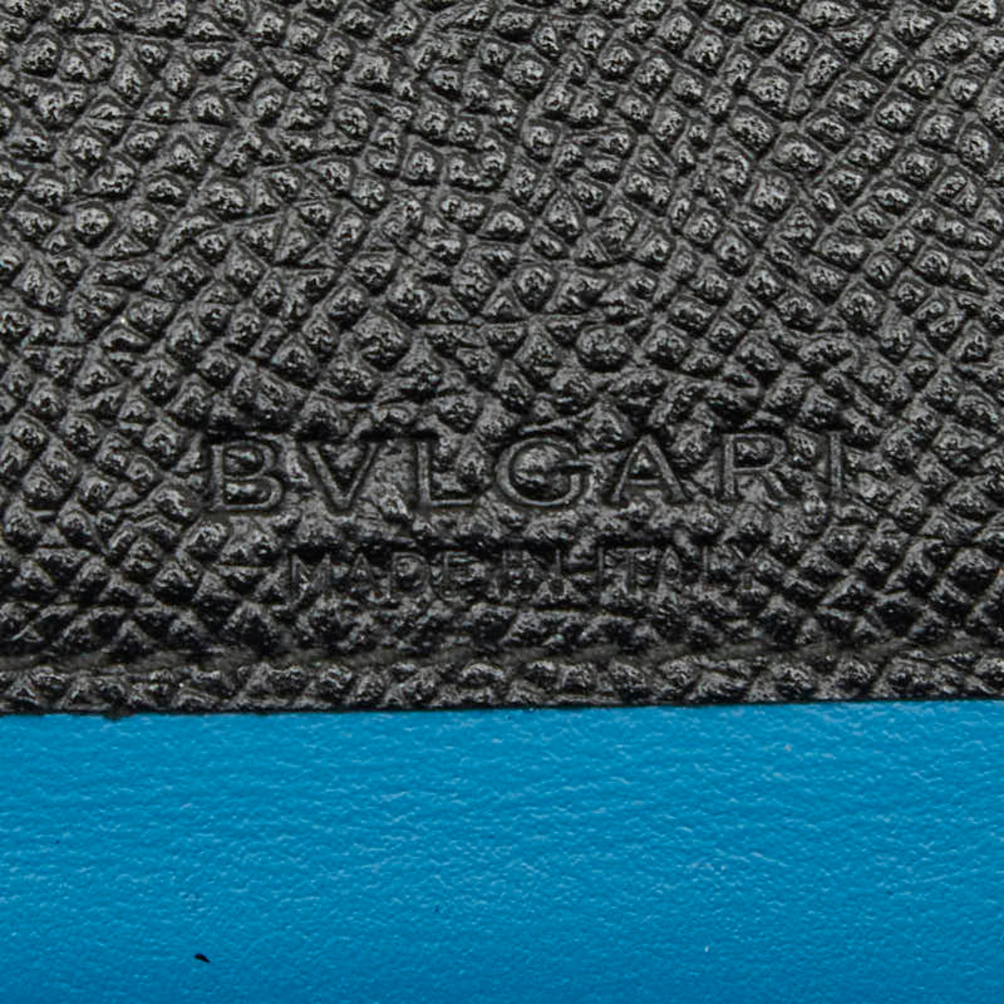 Bvlgari Black Leather Long Wallet (Bi-Fold) (Pre-Owned)