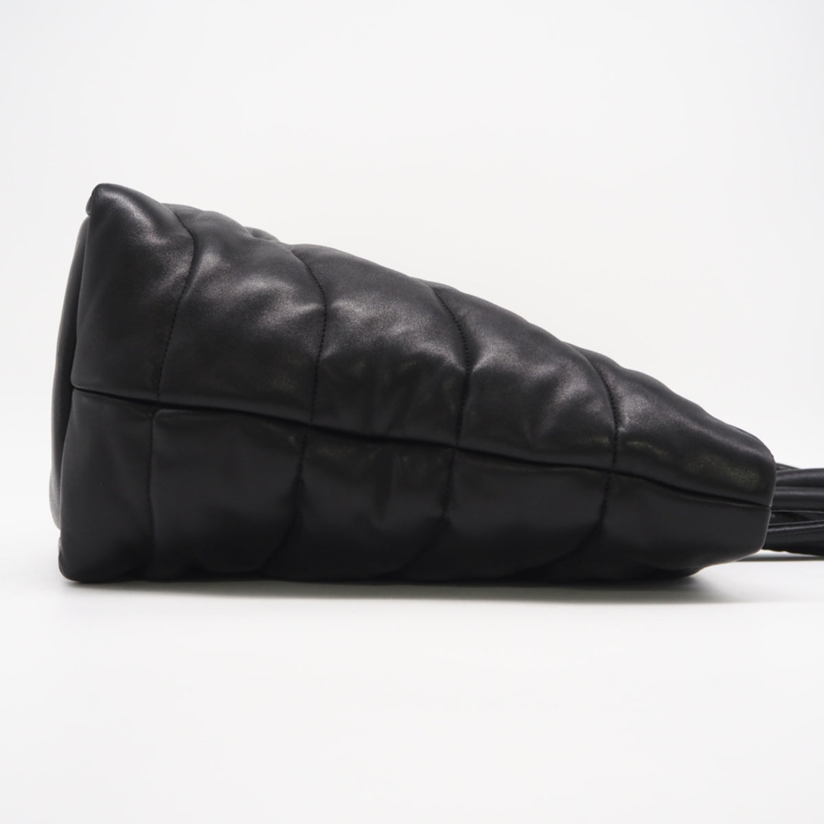 Yves Saint Laurent Black Leather Handbag Tote Bag (Pre-Owned)