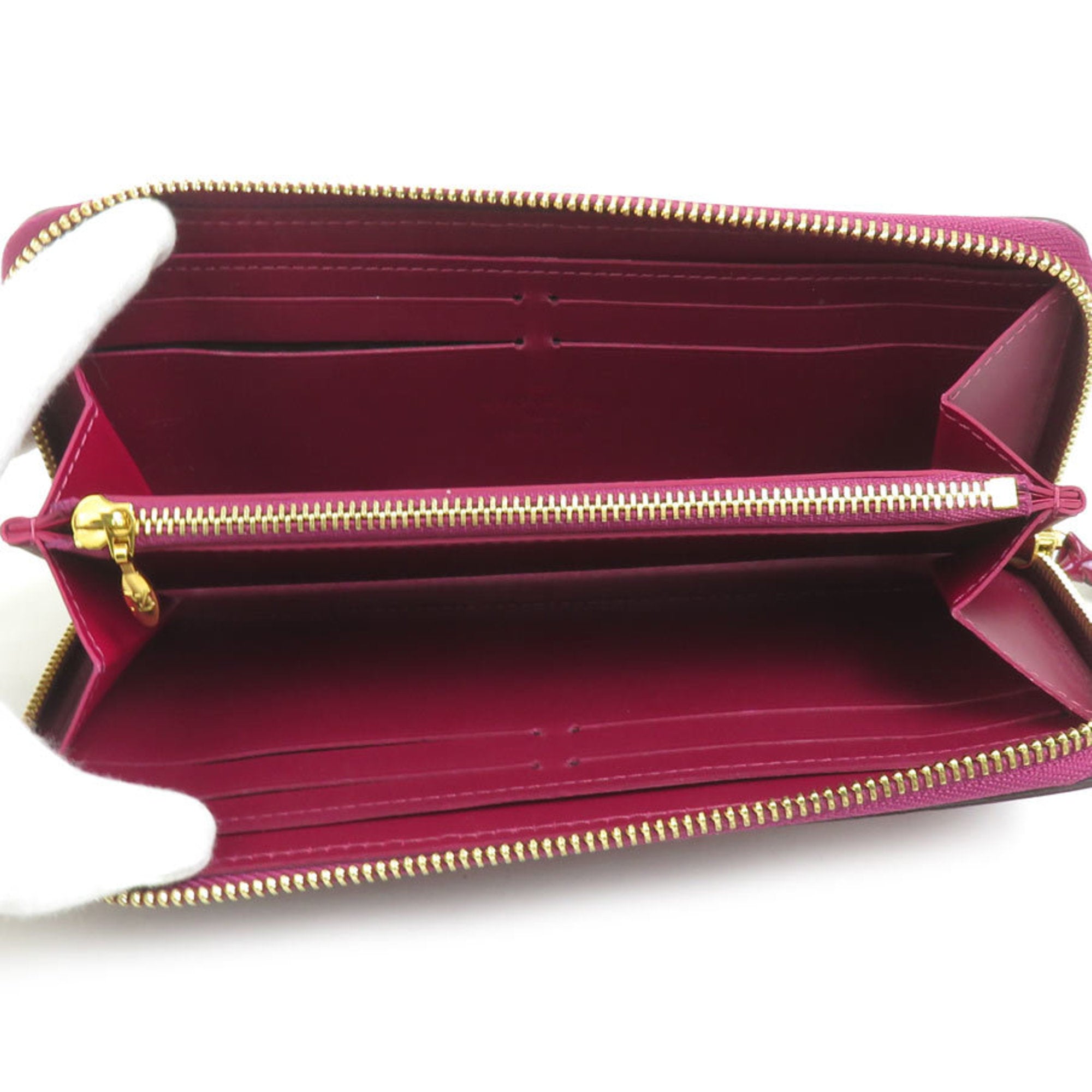 Louis Vuitton Magenta Monogram Vernis Long Wallet (Bi-Fold) (Pre-Owned)