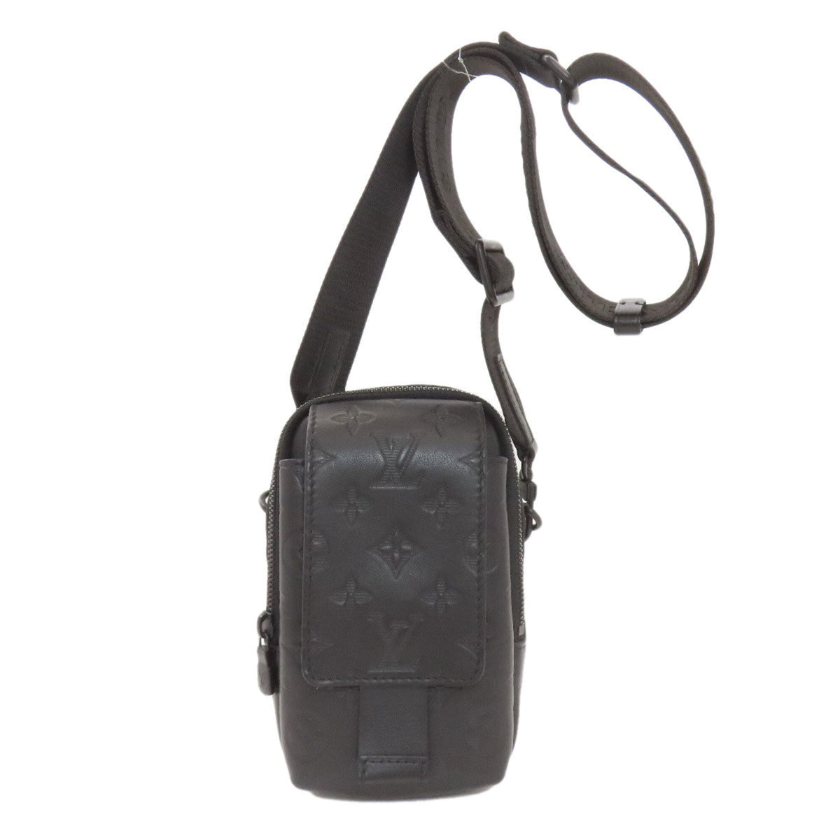 Louis Vuitton Black Monogram Shadow Shoulder Bag (Pre-Owned)