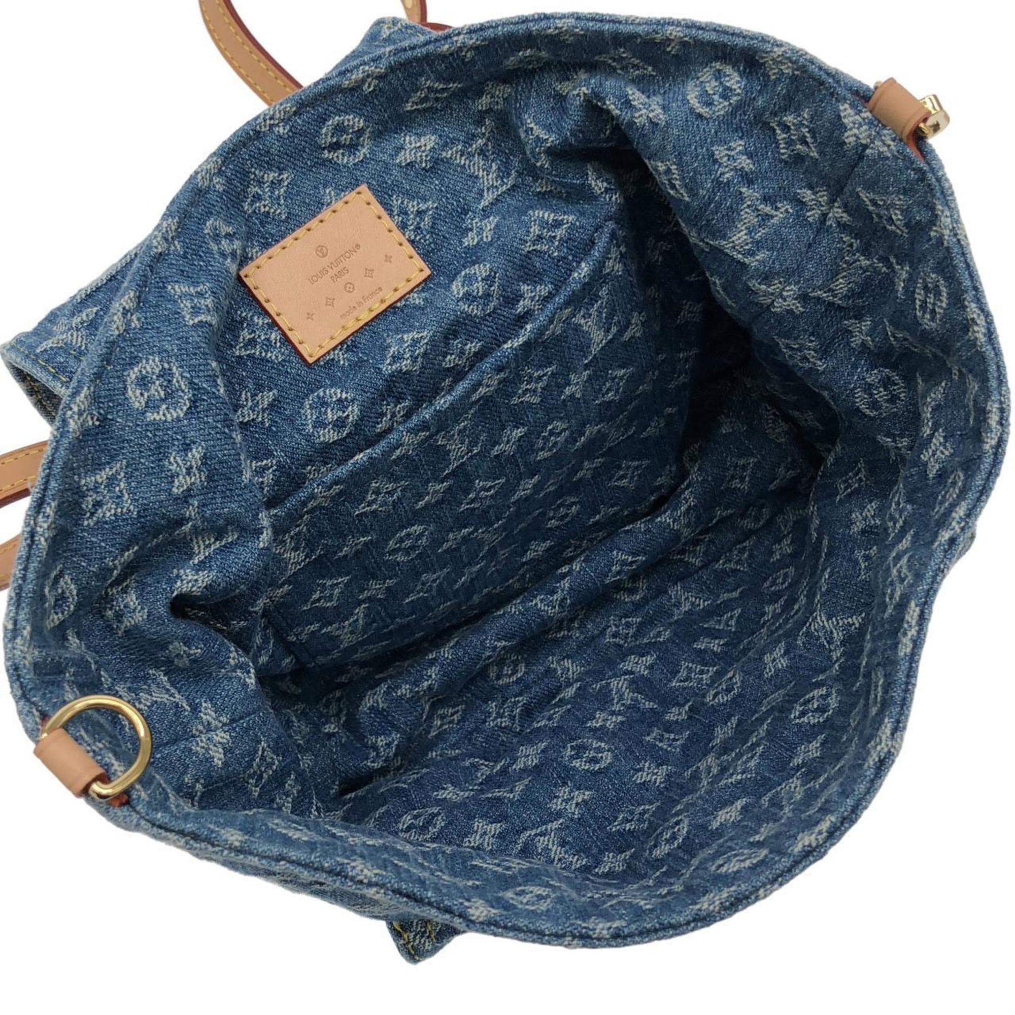Louis Vuitton Blue Monogram Denim Backpack (Pre-Owned)