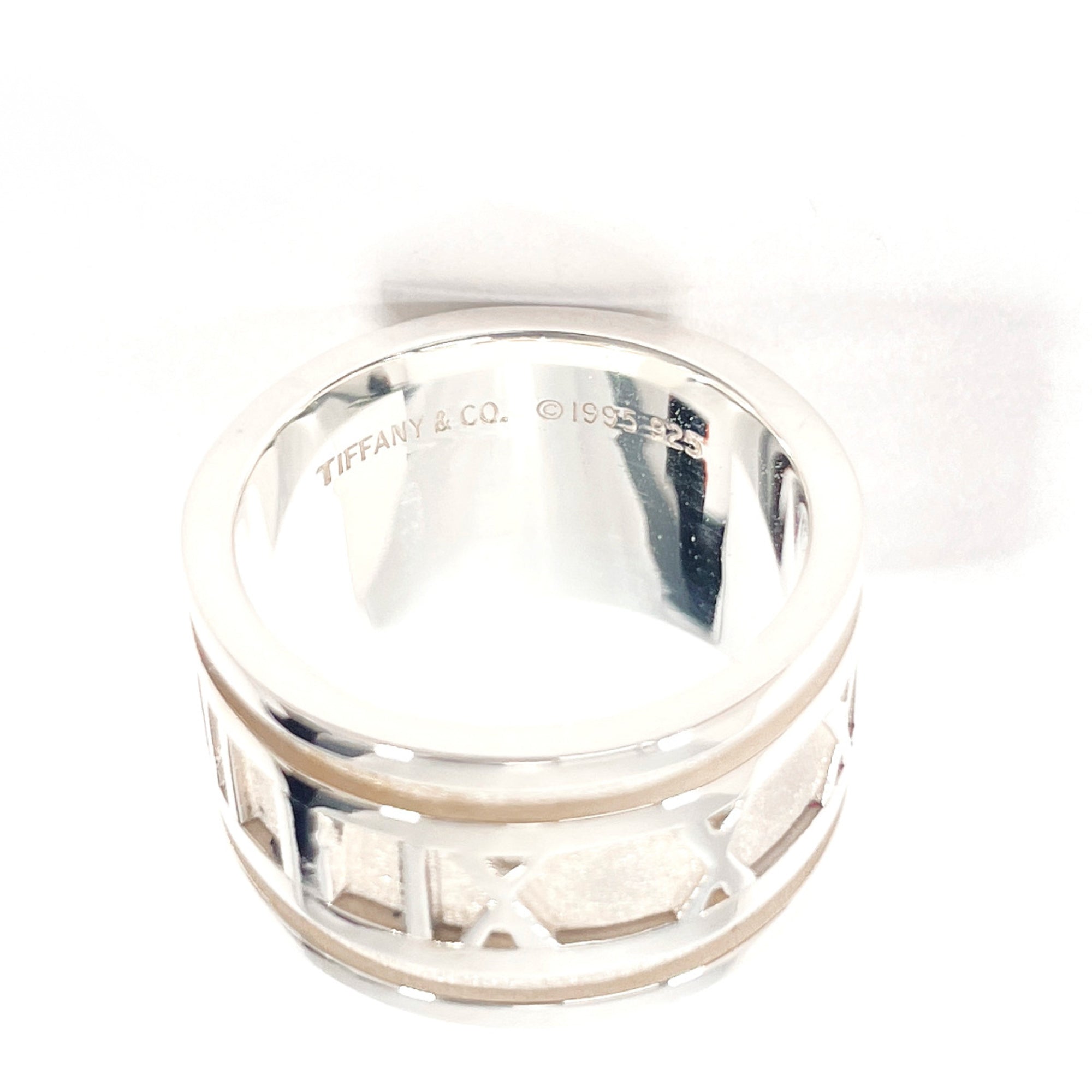 Tiffany Atlas Silver Silver 925 Band Ring (Pre-Owned)